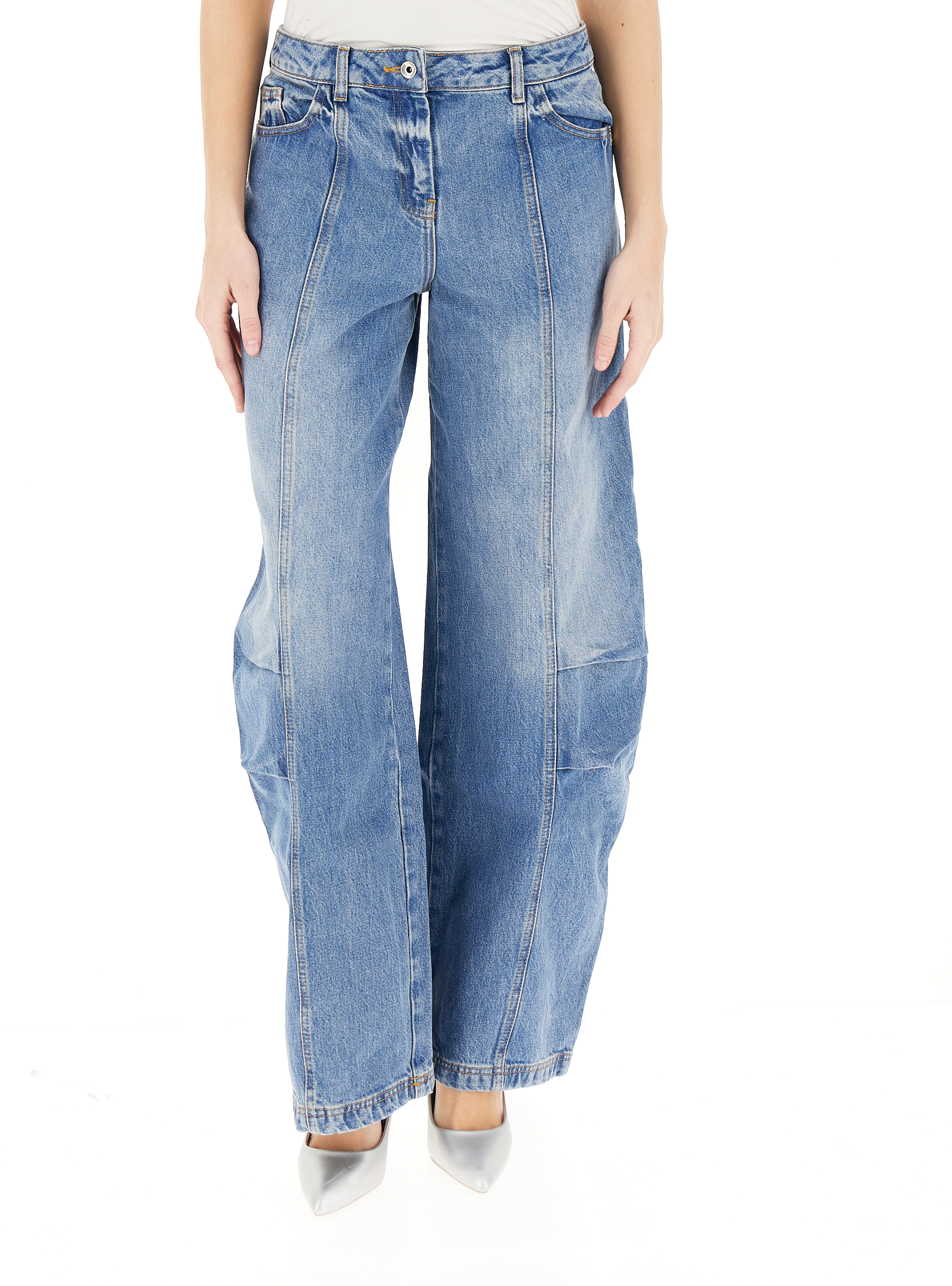 PATRIZIA PEPE Jeans balloon BLU