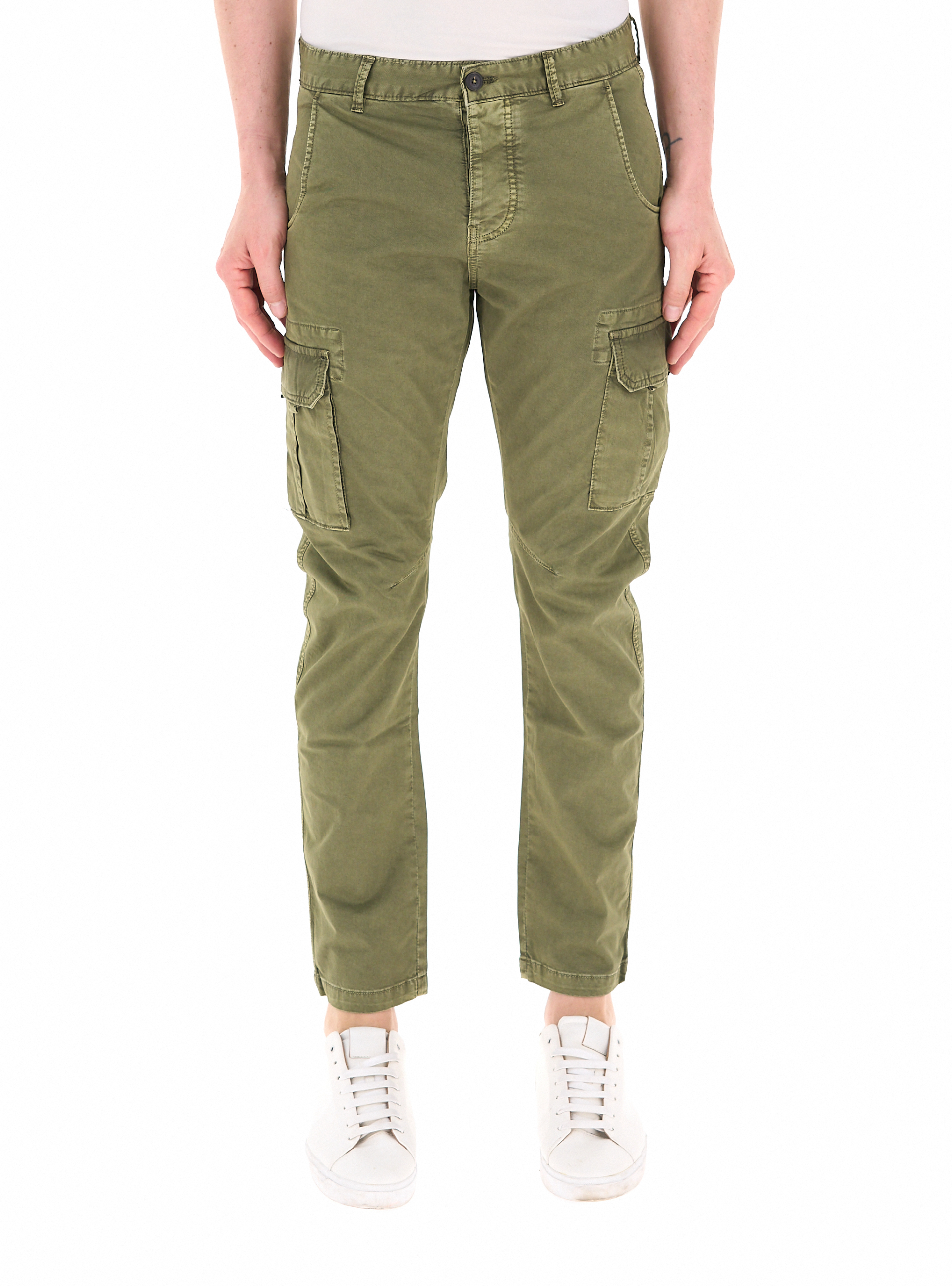 Pantalone cargo VERDE OLIVA
