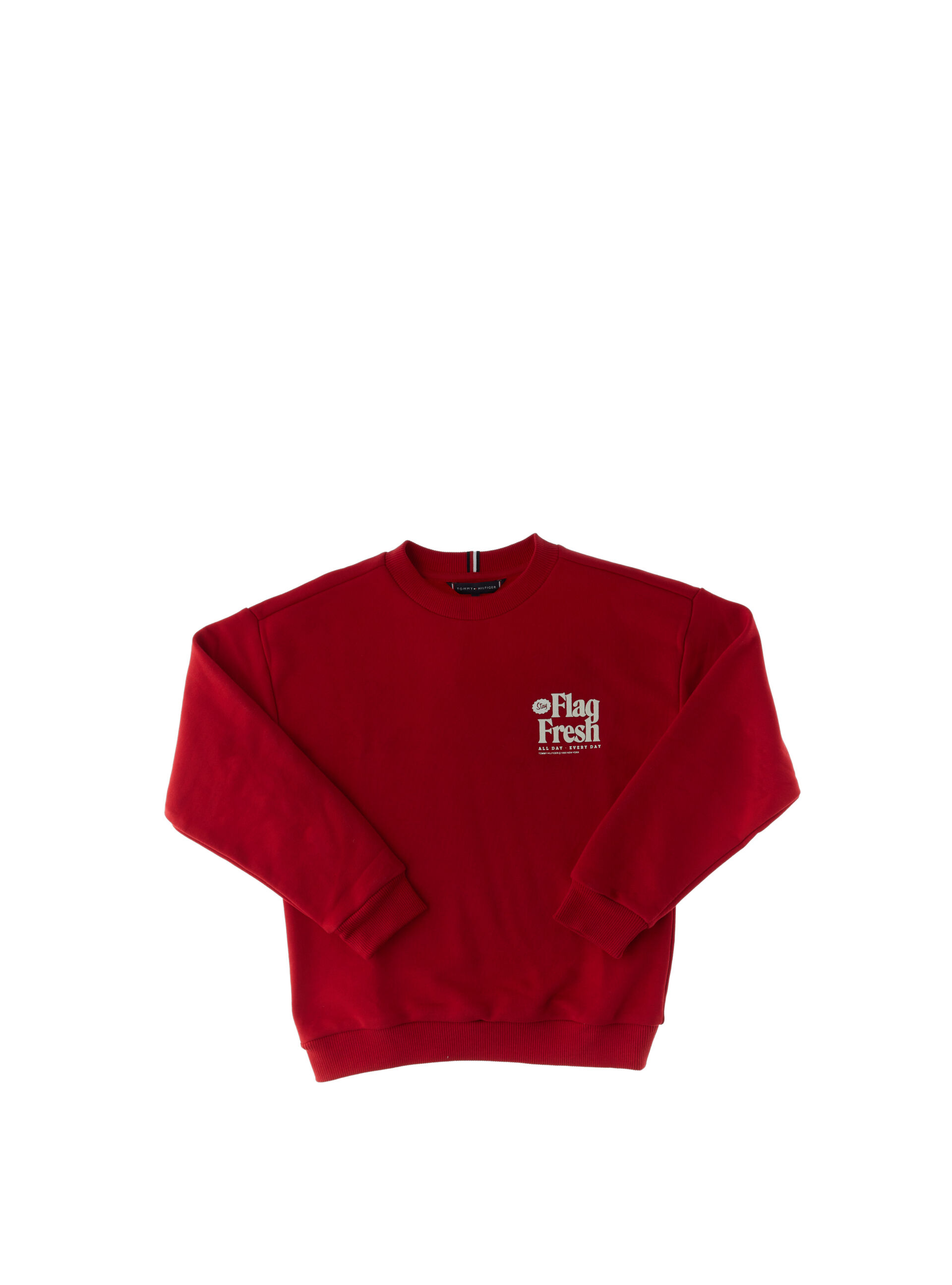 Felpa girocollo ROSSO