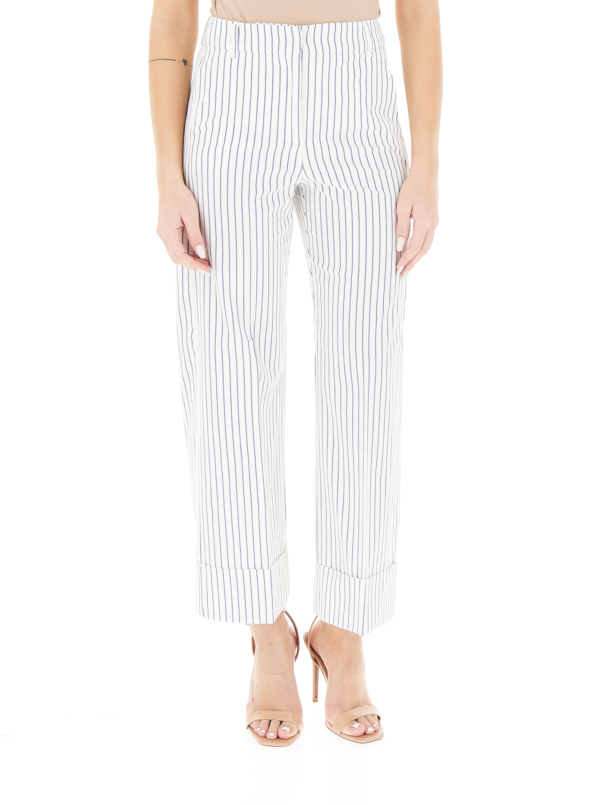 Pantalone misto cotone BIANCO