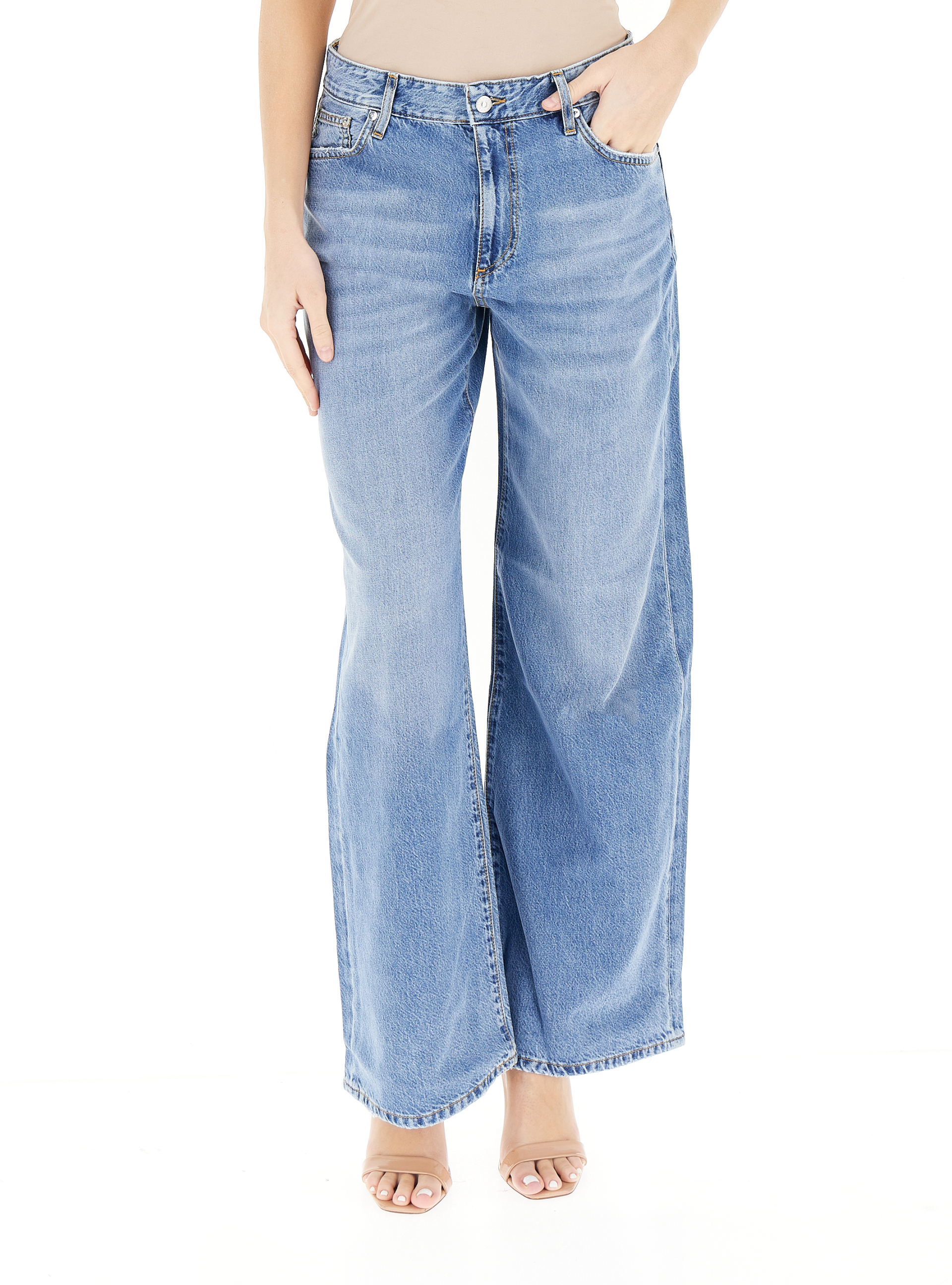 ROY ROGER'S Jeans wide leg BLU 25