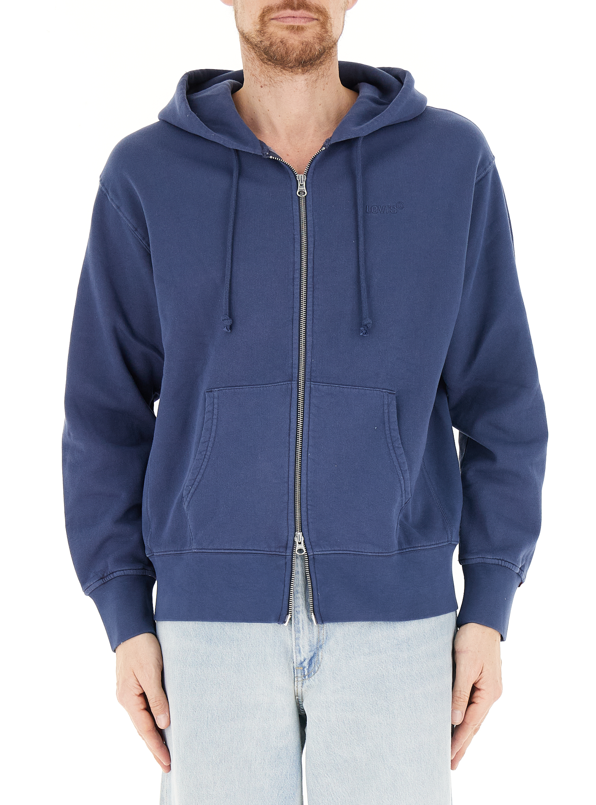 Felpa con cappuccio LEVI'S BLU CHIARO