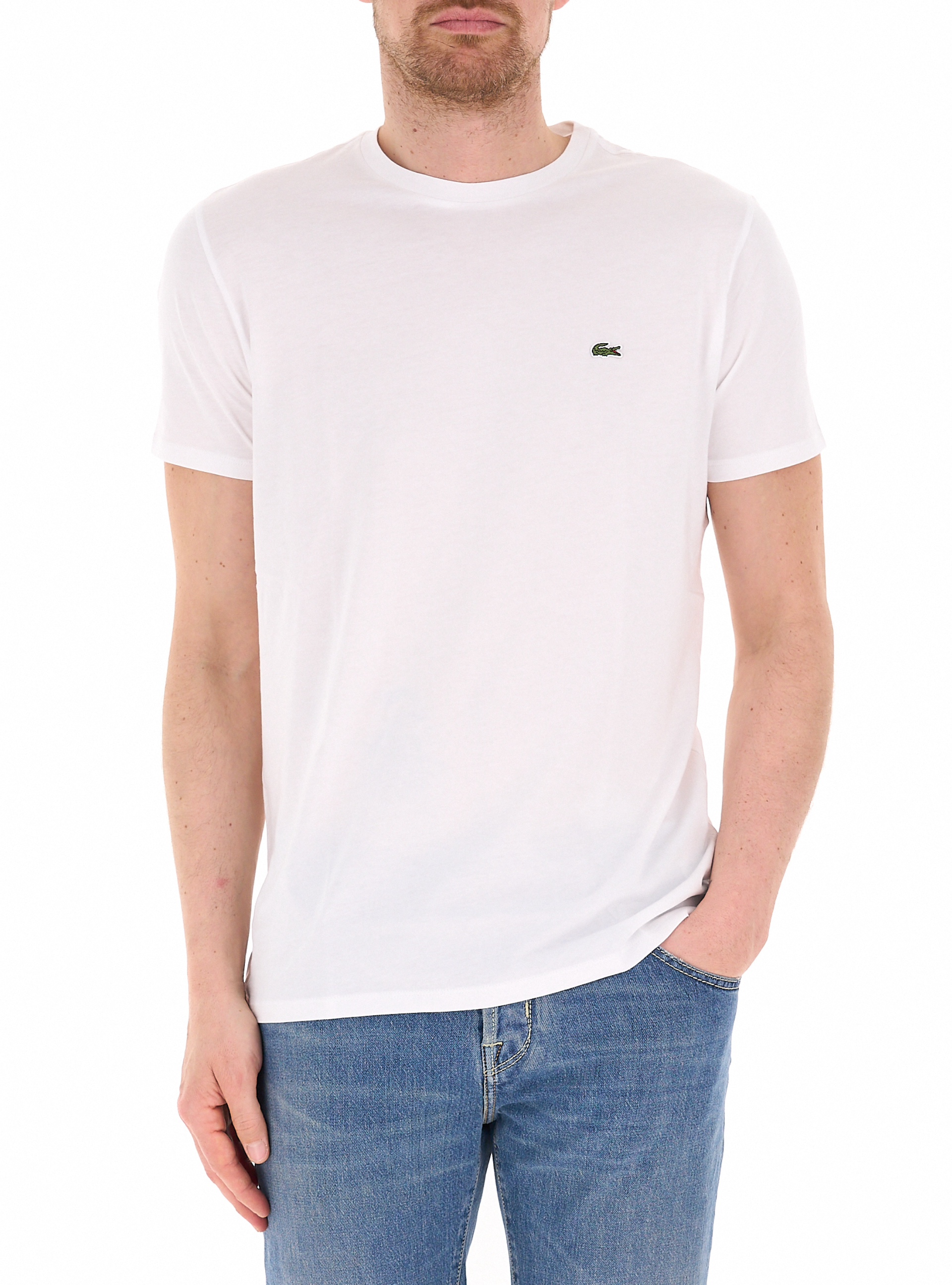 Lacoste T-shirt in cotone BIANCO