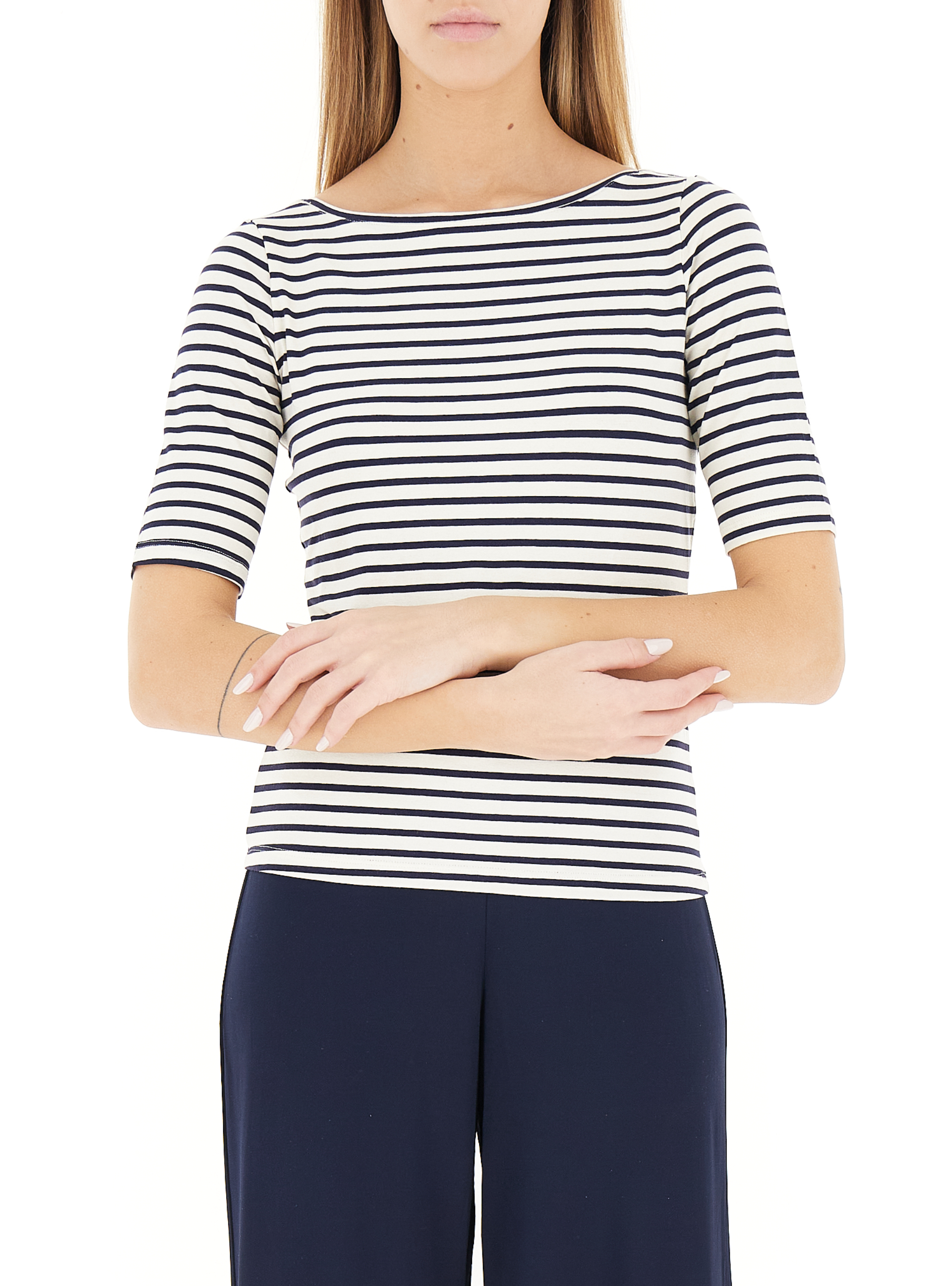 T-shirt in viscosa BLU NOTTE