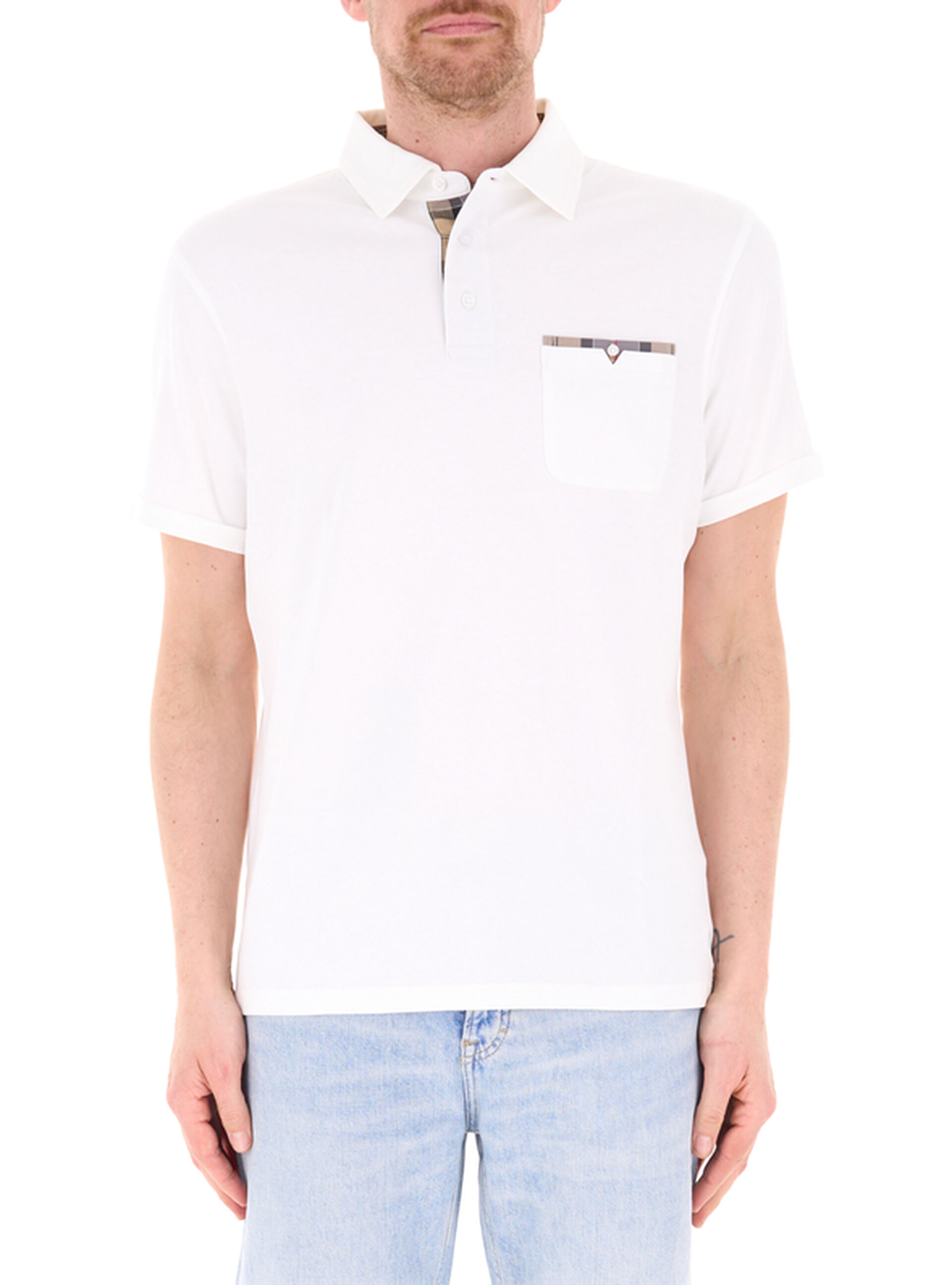 Polo con taschino BIANCO XL