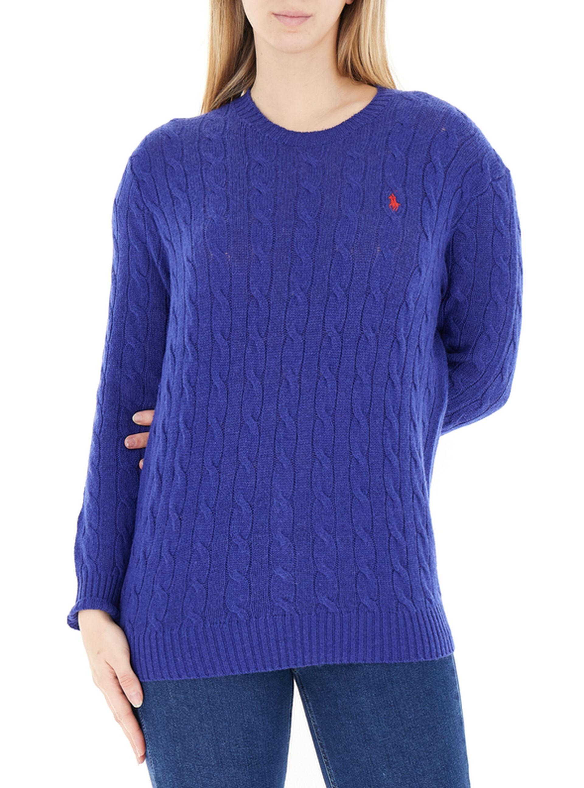 Maglione misto cashmere BLU XS