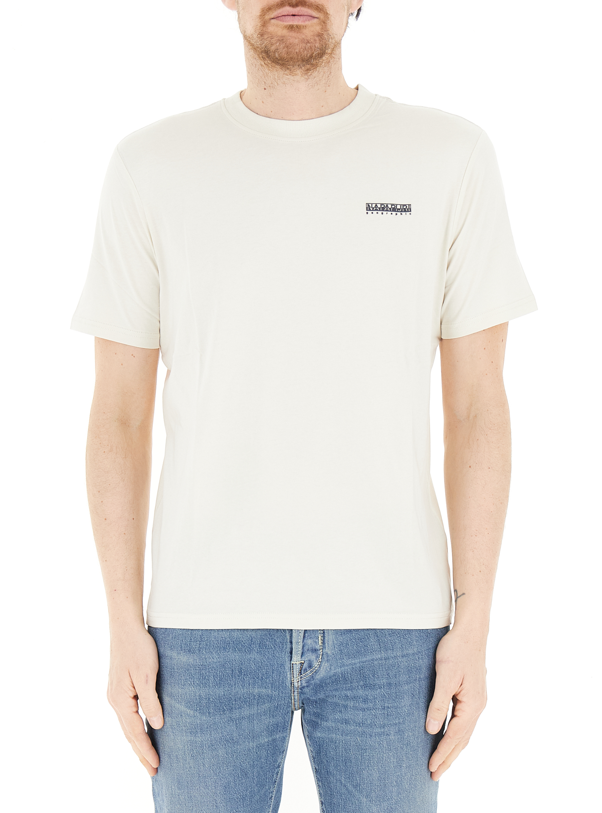 T-shirt girocollo AVORIO M