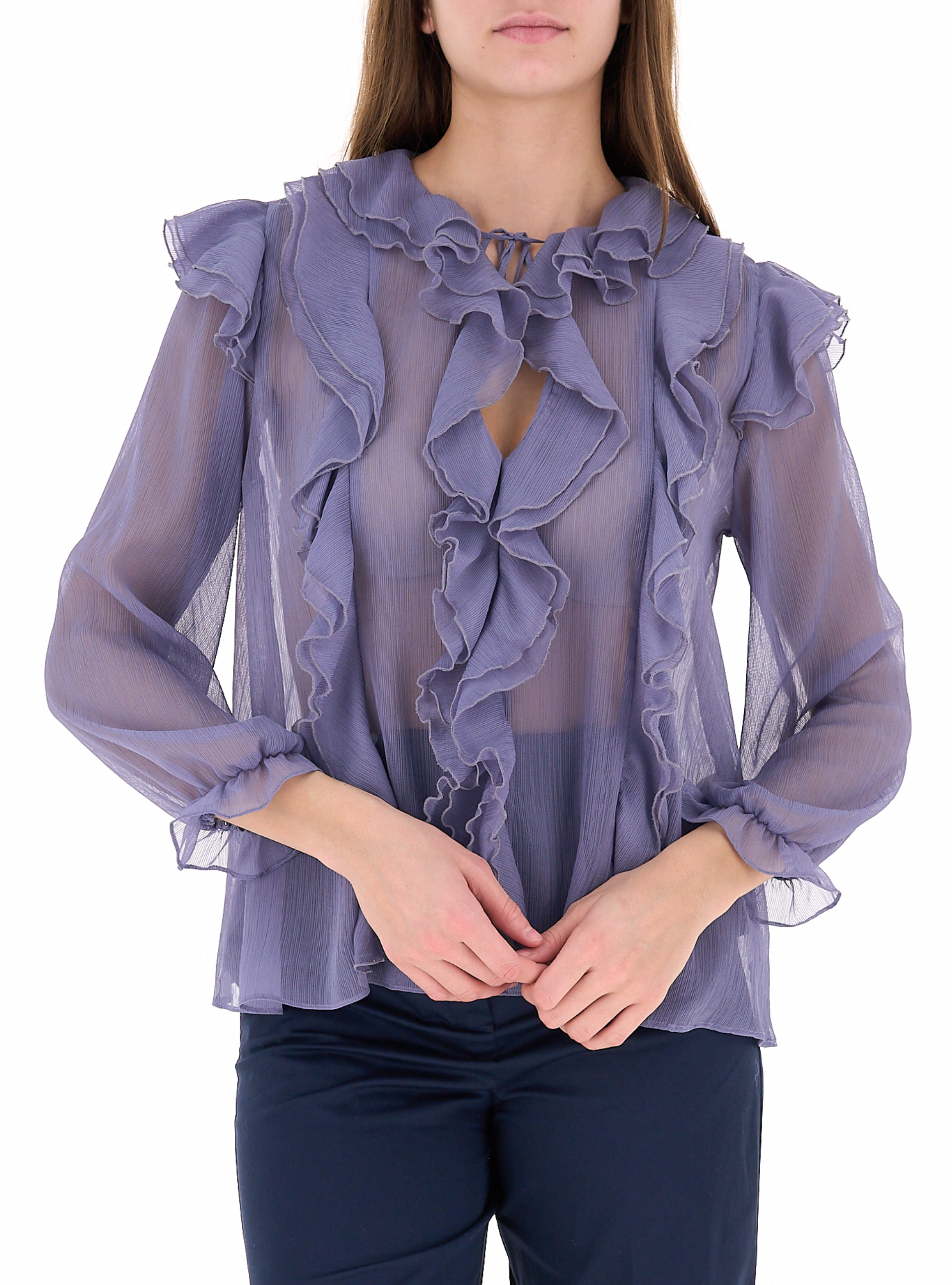 I BLUES Blusa con volants LILLA