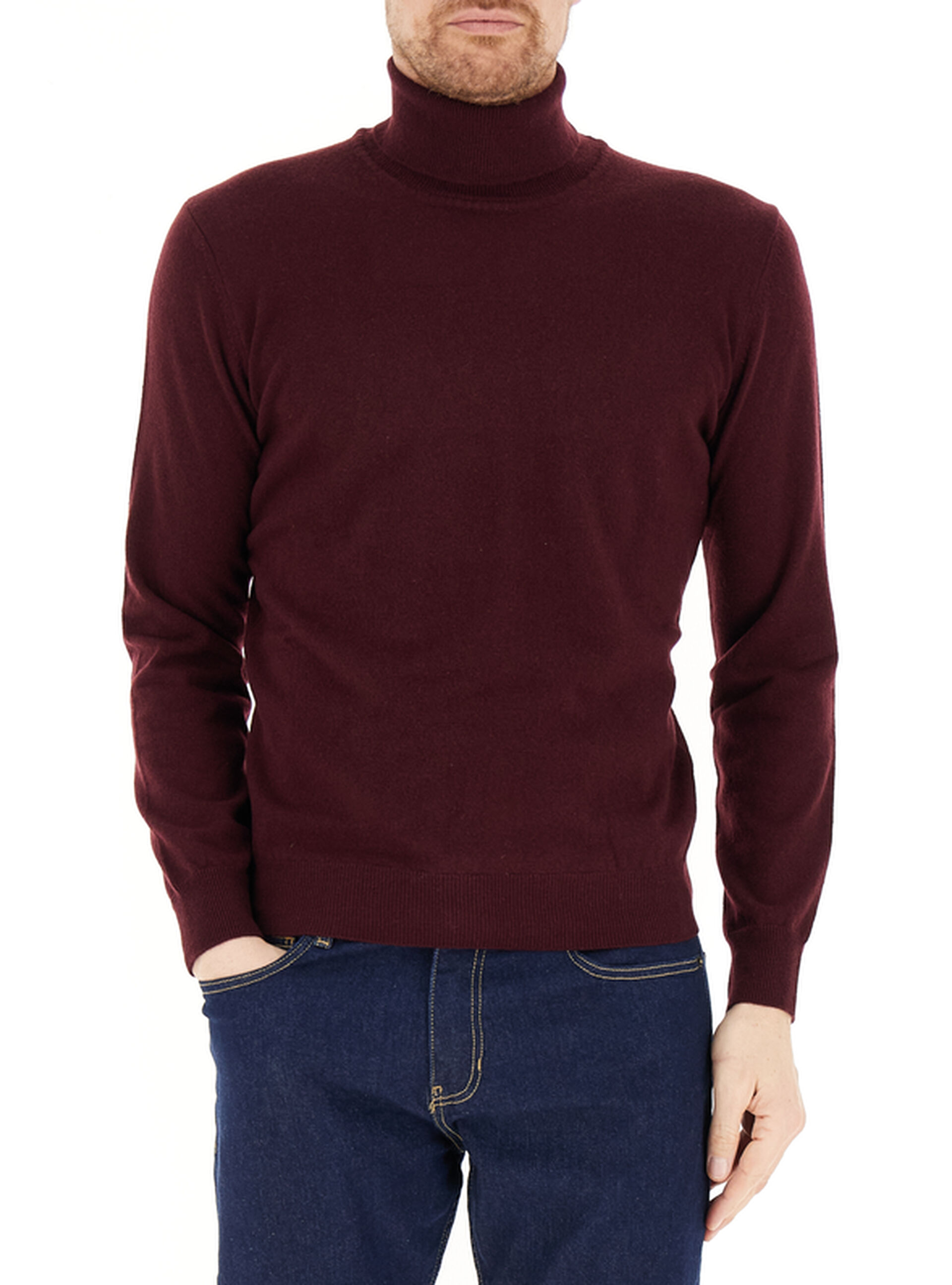 Dolcevita lana cashmere BORDEAUX