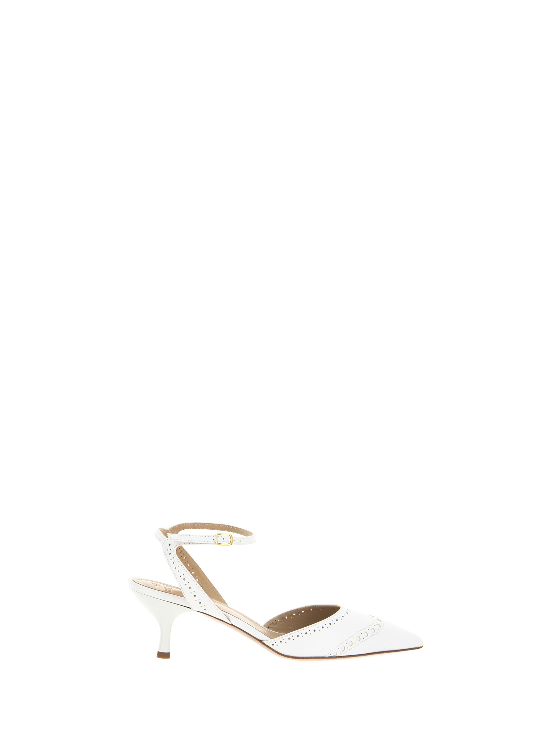 Décolleté in pelle BIANCO 38.5