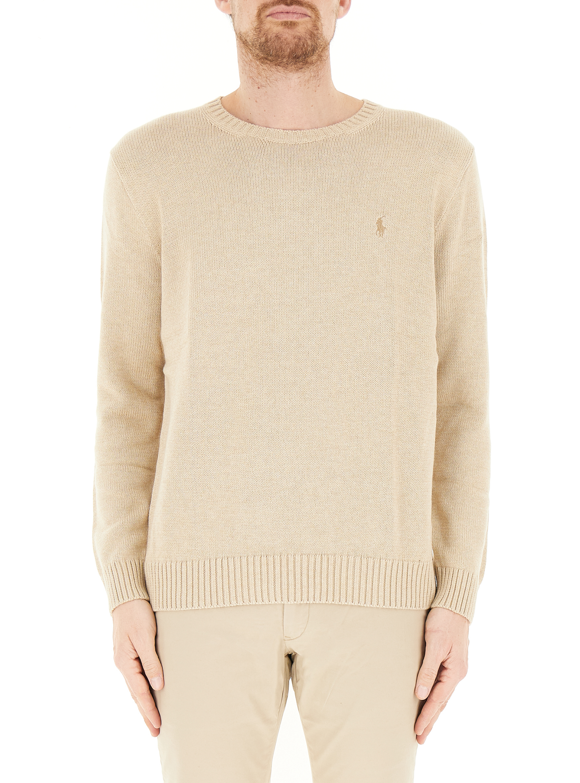 Maglione girocollo POLO BEIGE