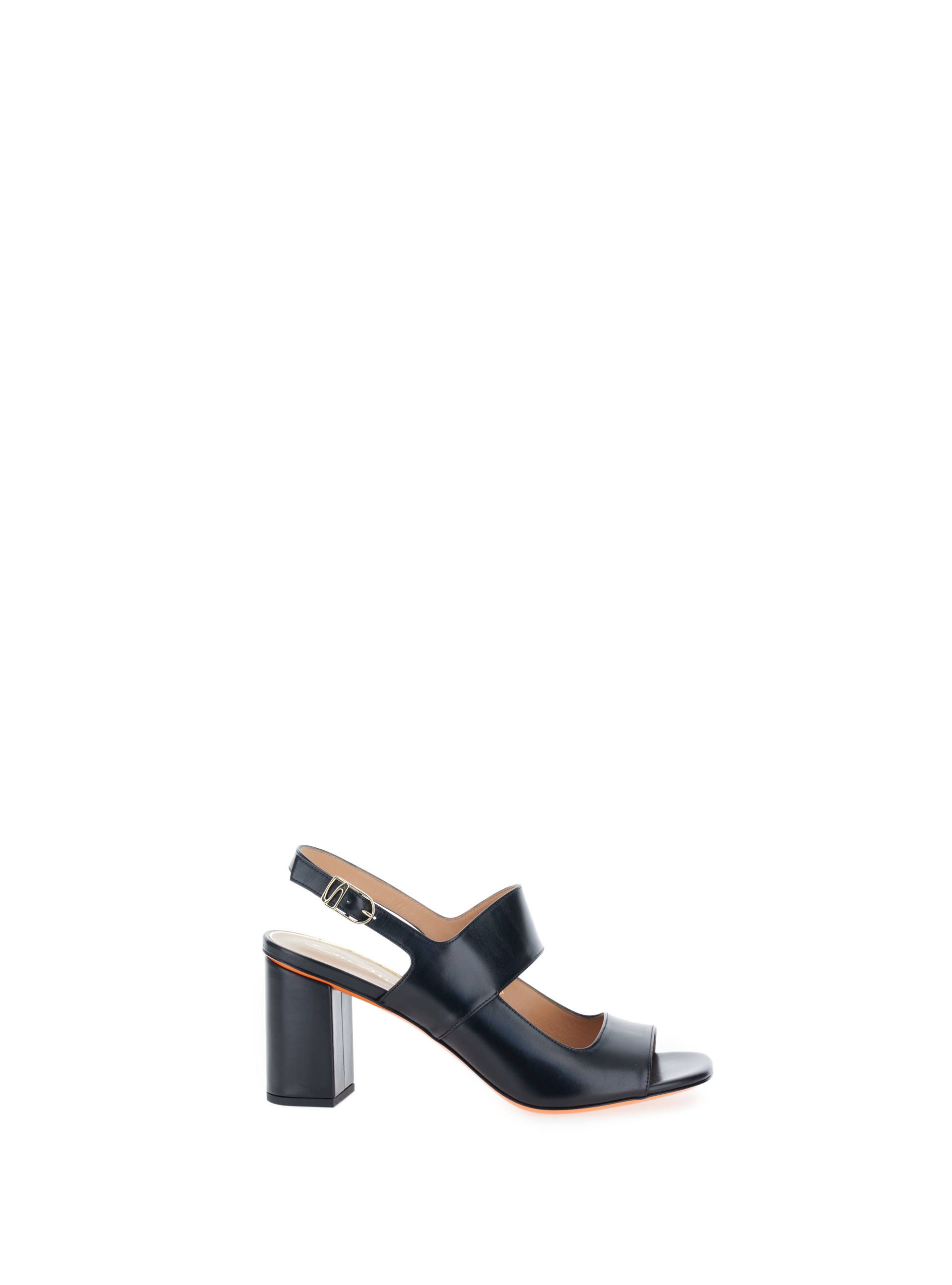 SANTONI Sandali con tacco NERO