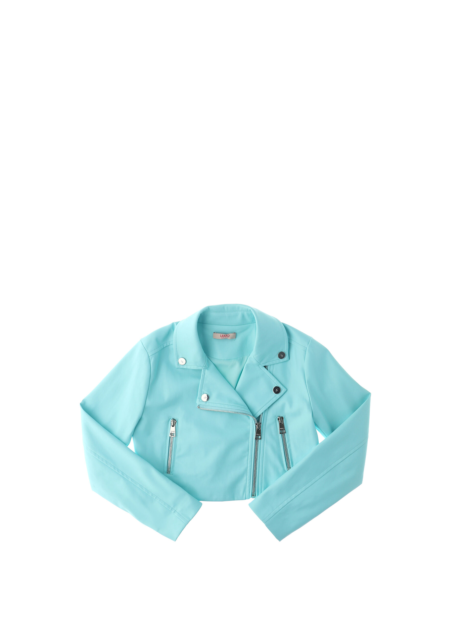 Chiodo in similpelle JUNIOR AZZURRO