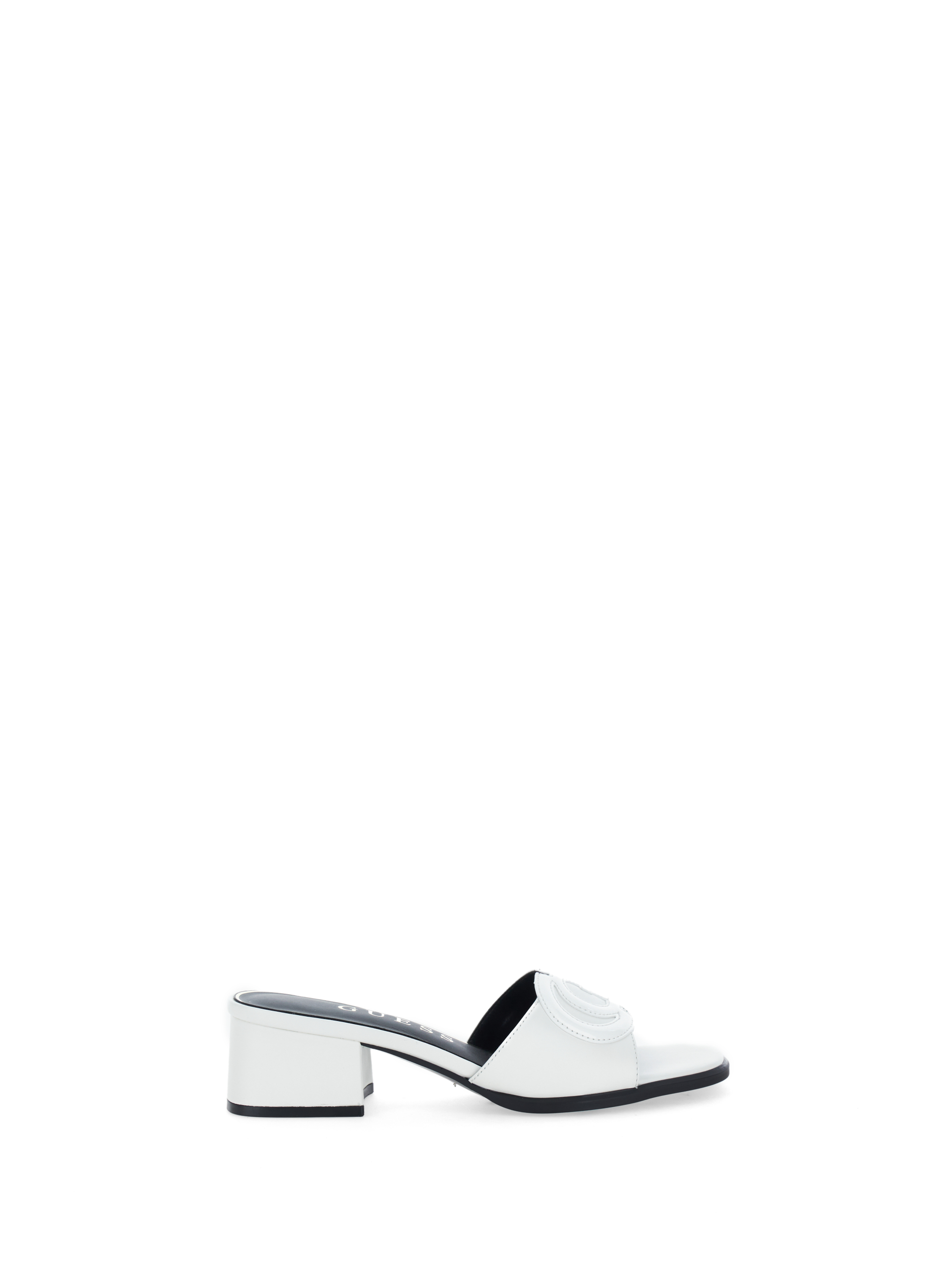 Guess Sandali in pelle BIANCO