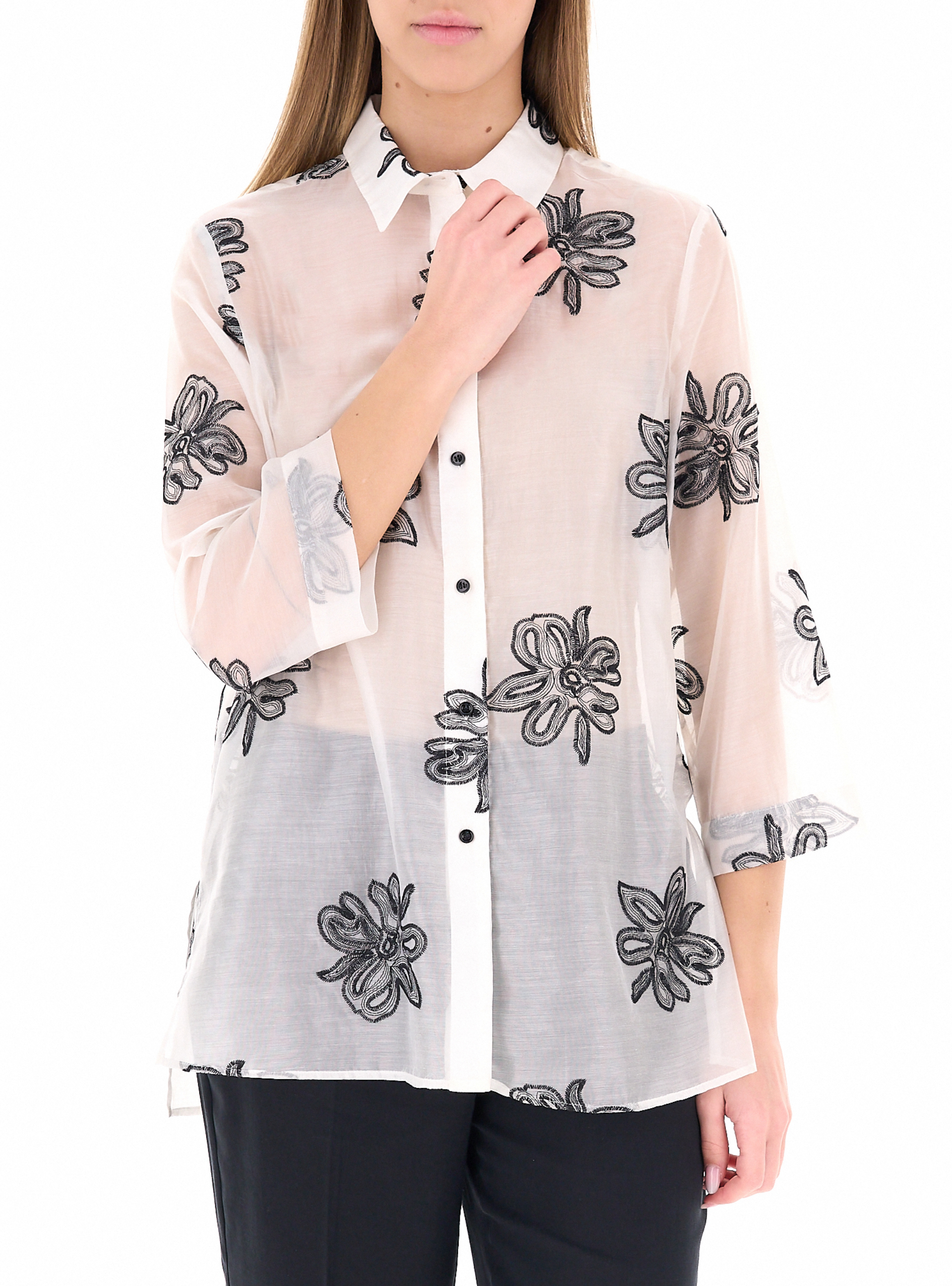 Camicia velata PANNA 42