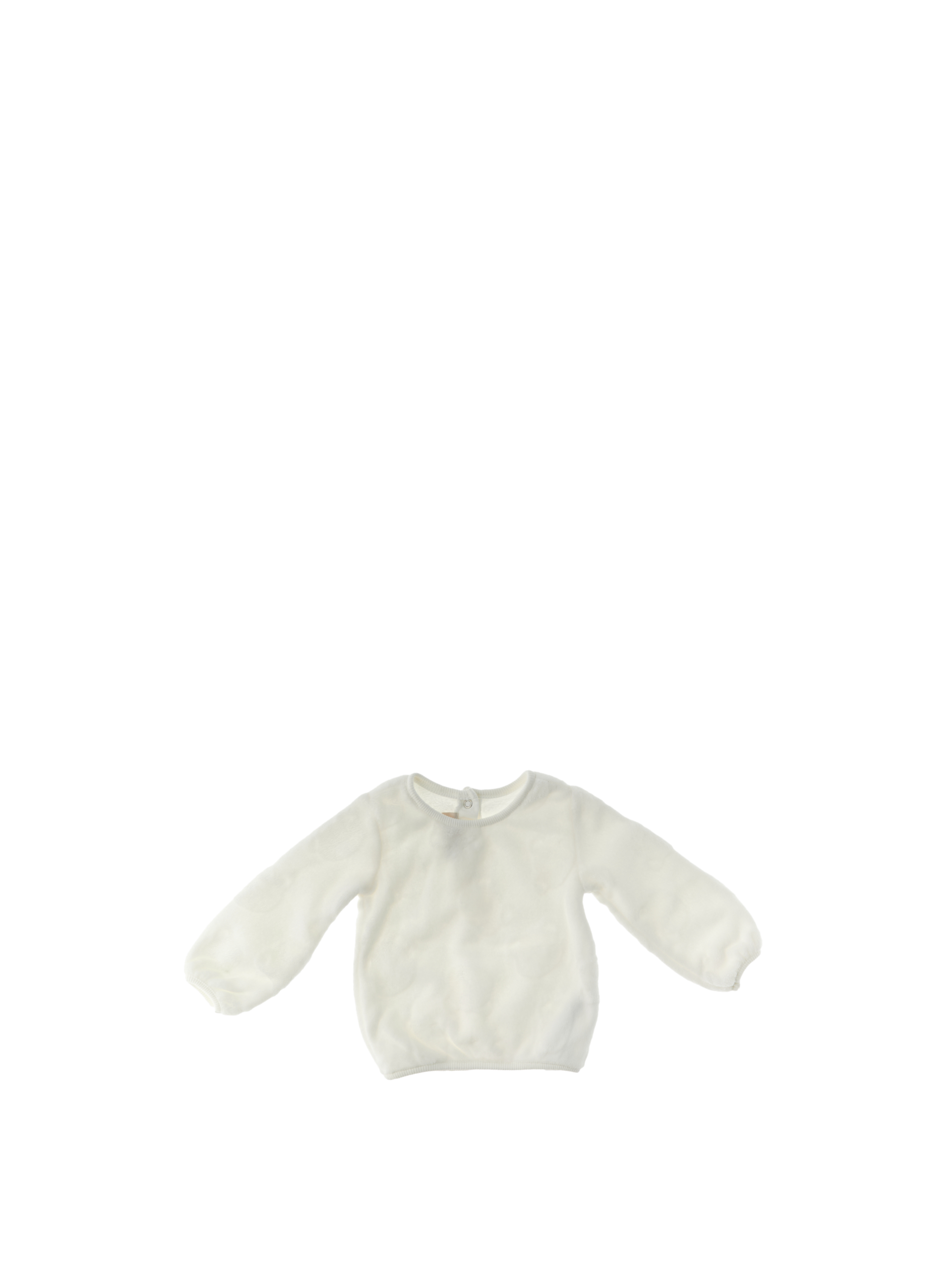 Chicco Felpa in ciniglia BIANCO