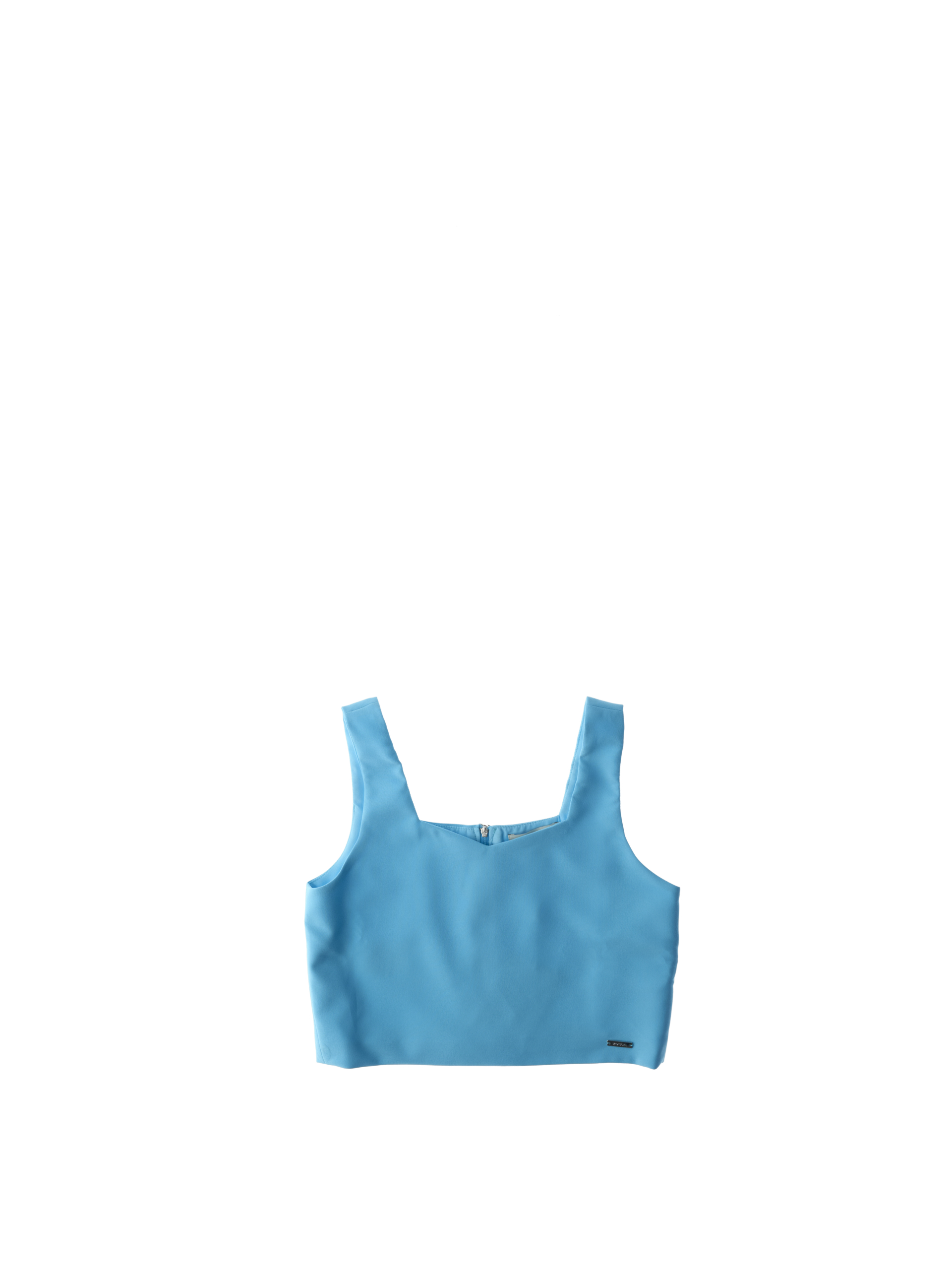 KOCCA Top cropped TURCHESE