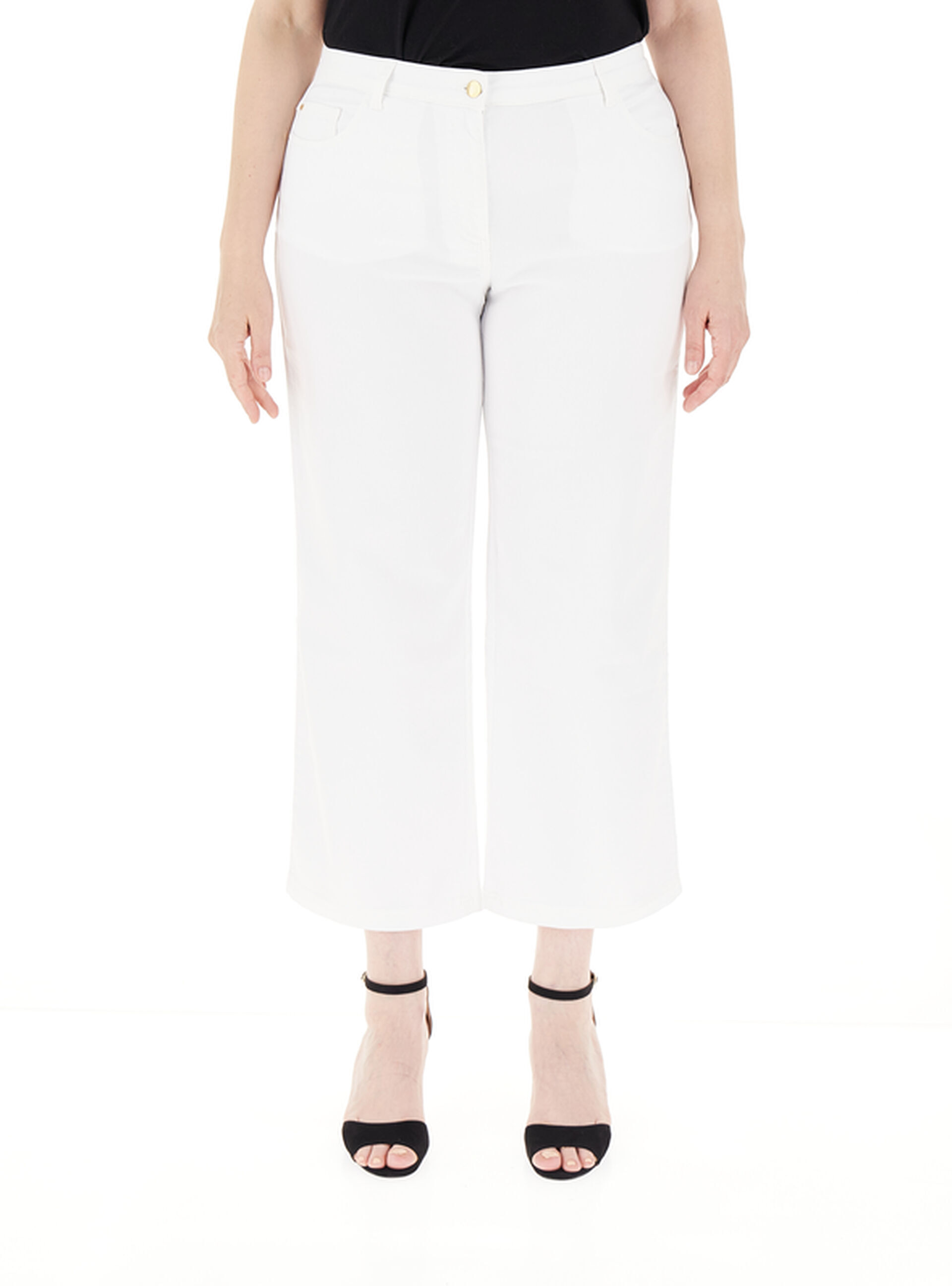 Pantalone cropped BIANCO 56
