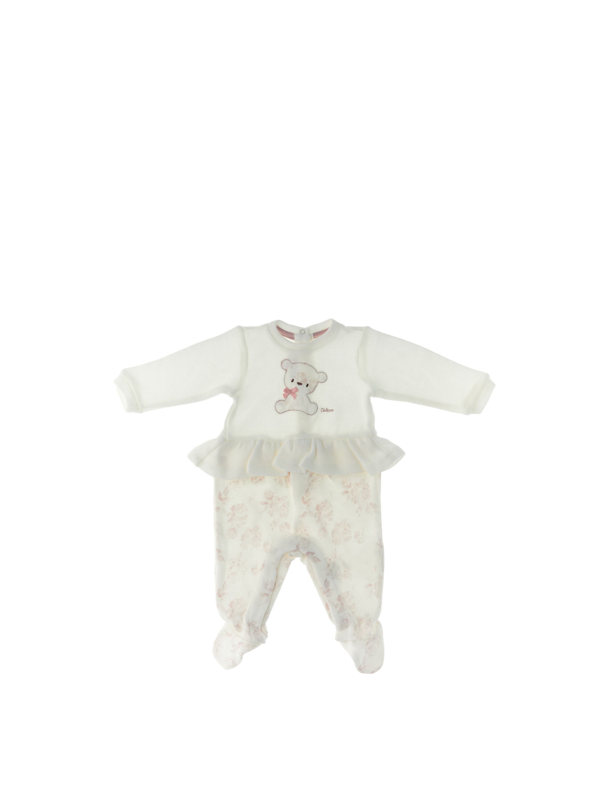 Chicco Tutina con volant BIANCO