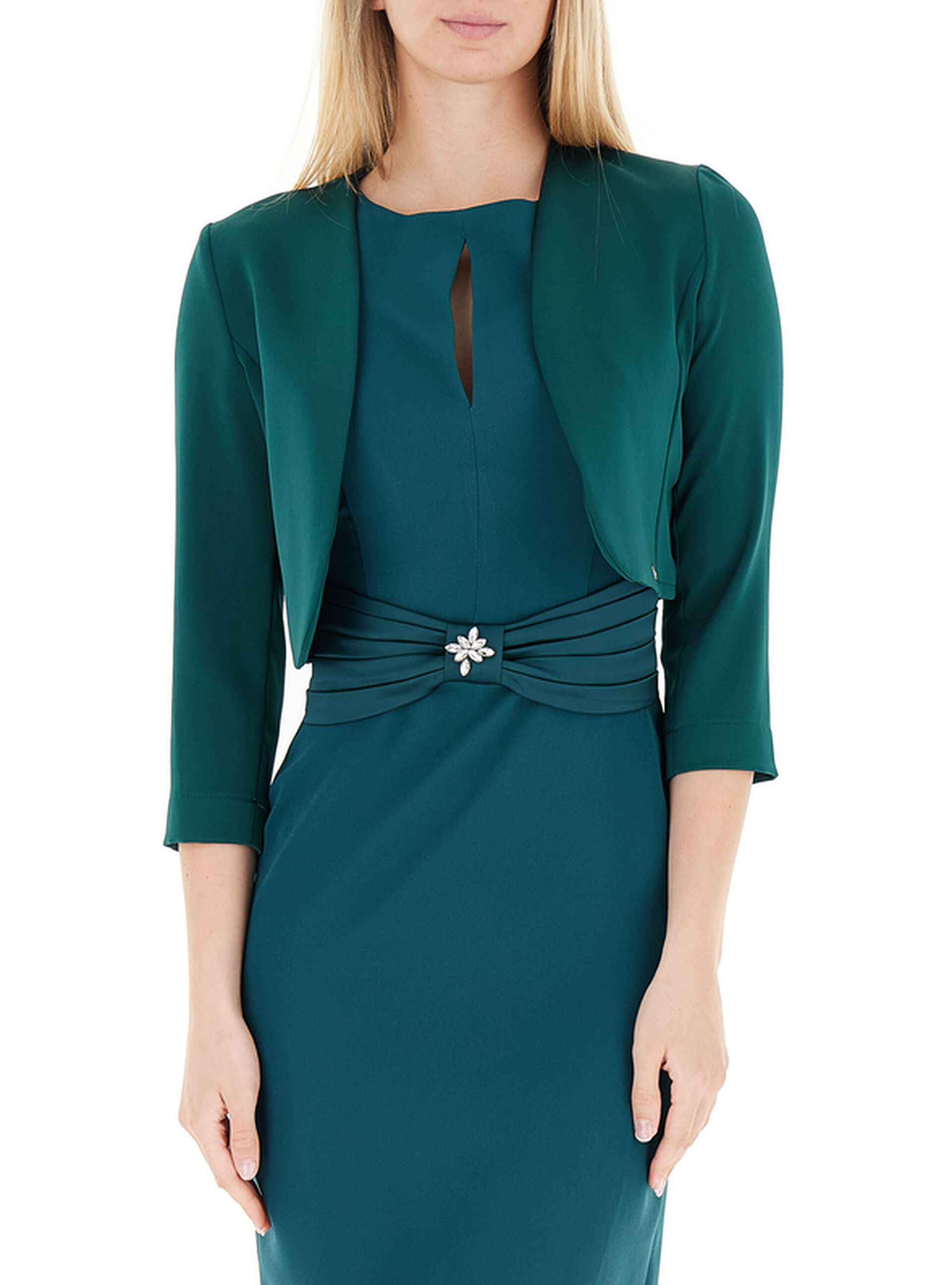 Bolero maniche 3/4 PETROLIO XS