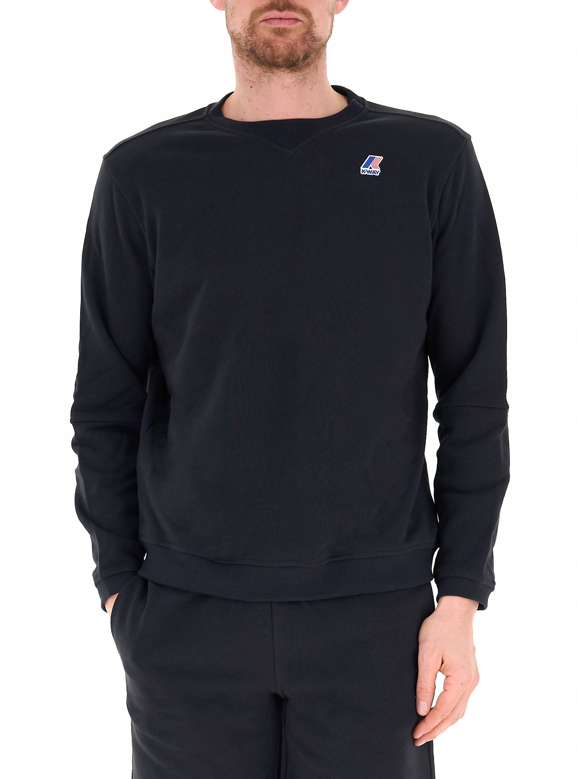 K-way Felpa in cotone NERO