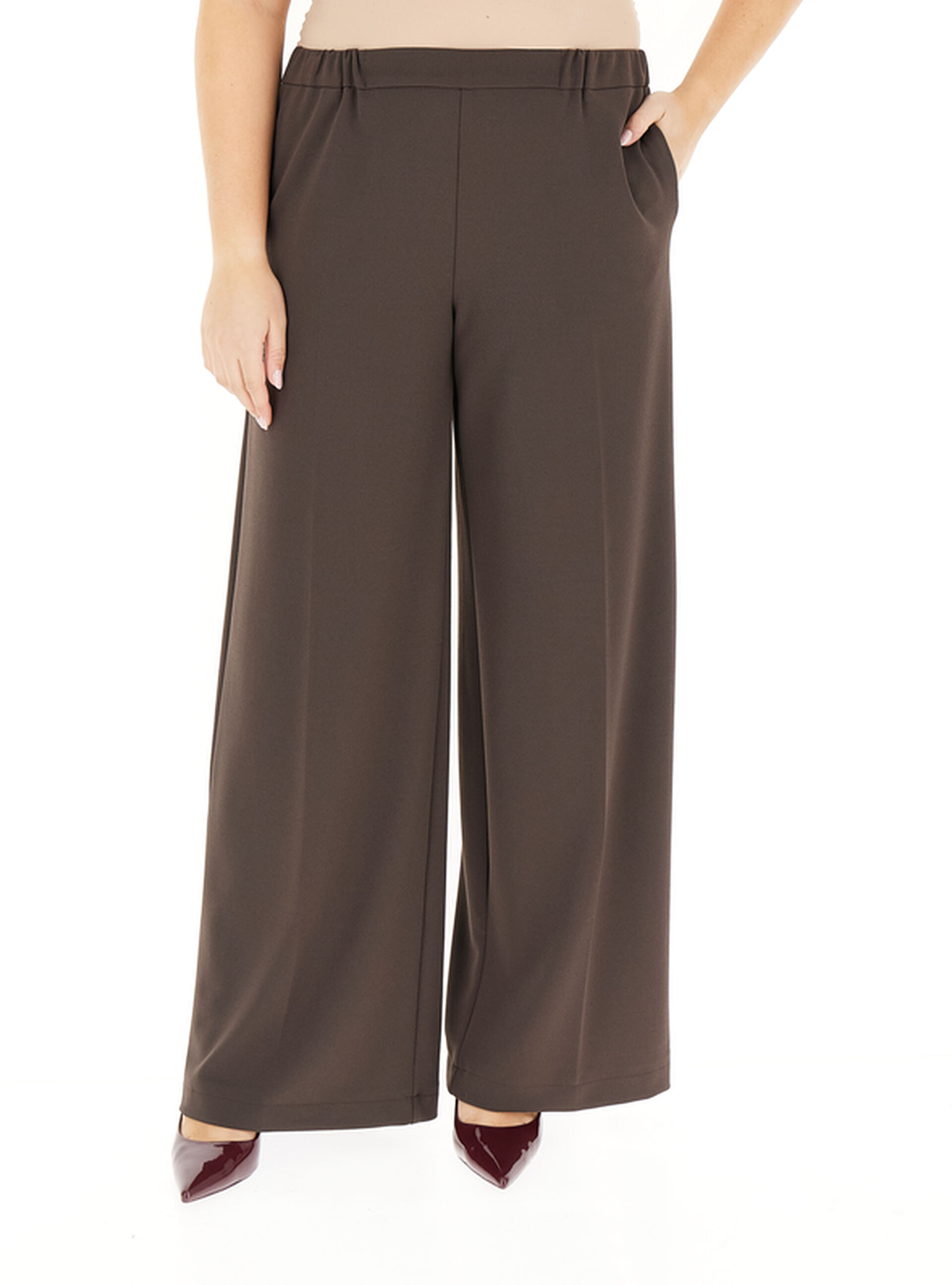 Pantalone wide leg TESTA DI MORO S