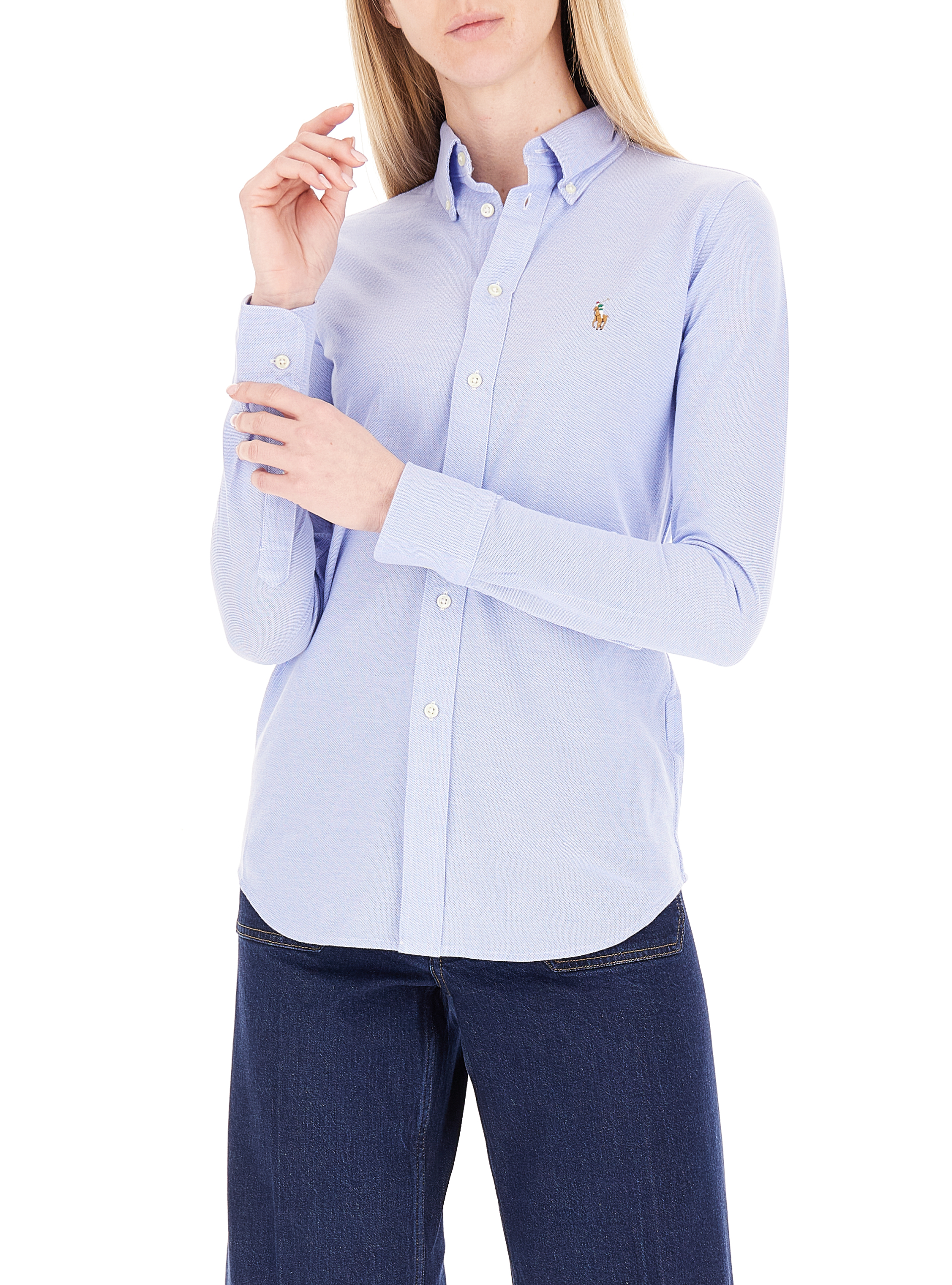 Camicia in cotone AZZURRO OXFORD