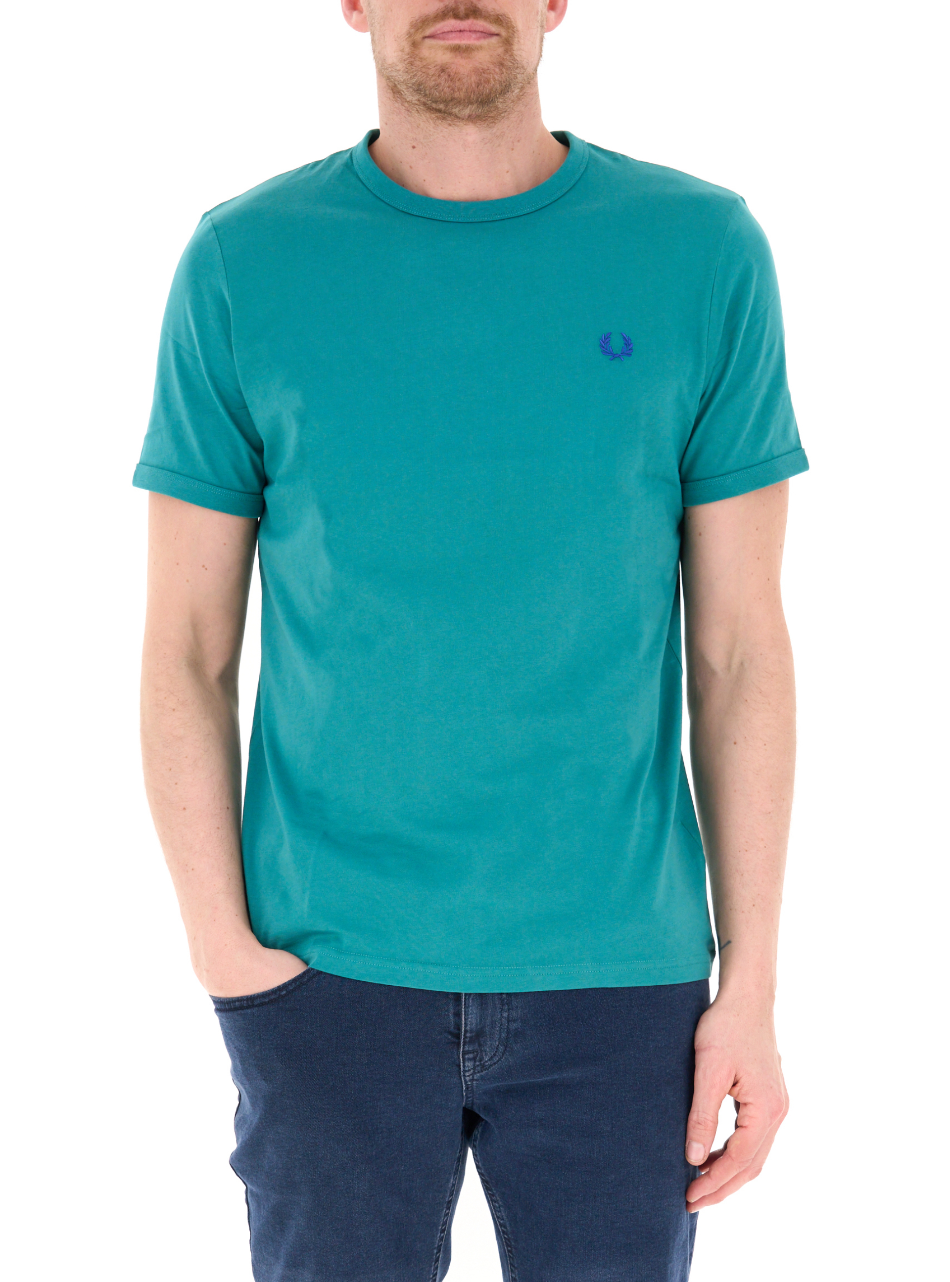T-shirt girocollo TURCHESE