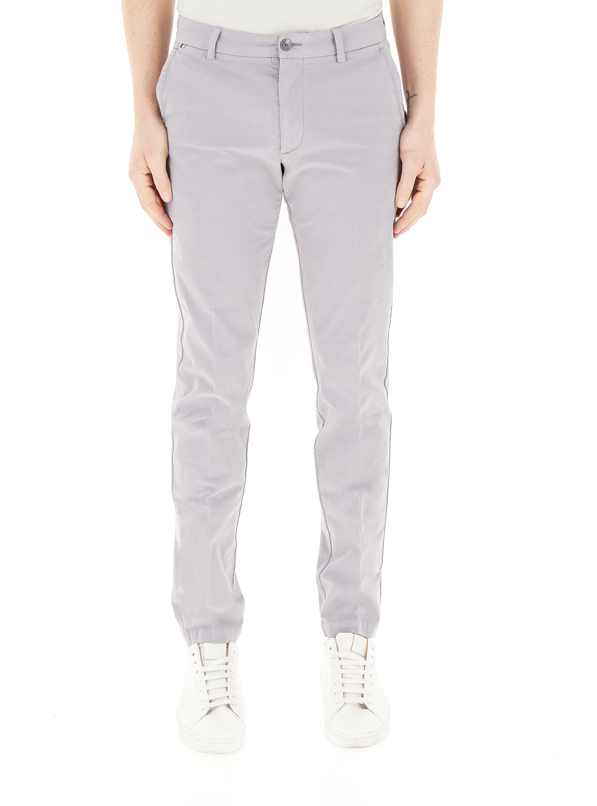 Pantalone chino slim BOSS GRIGIO CHIARO