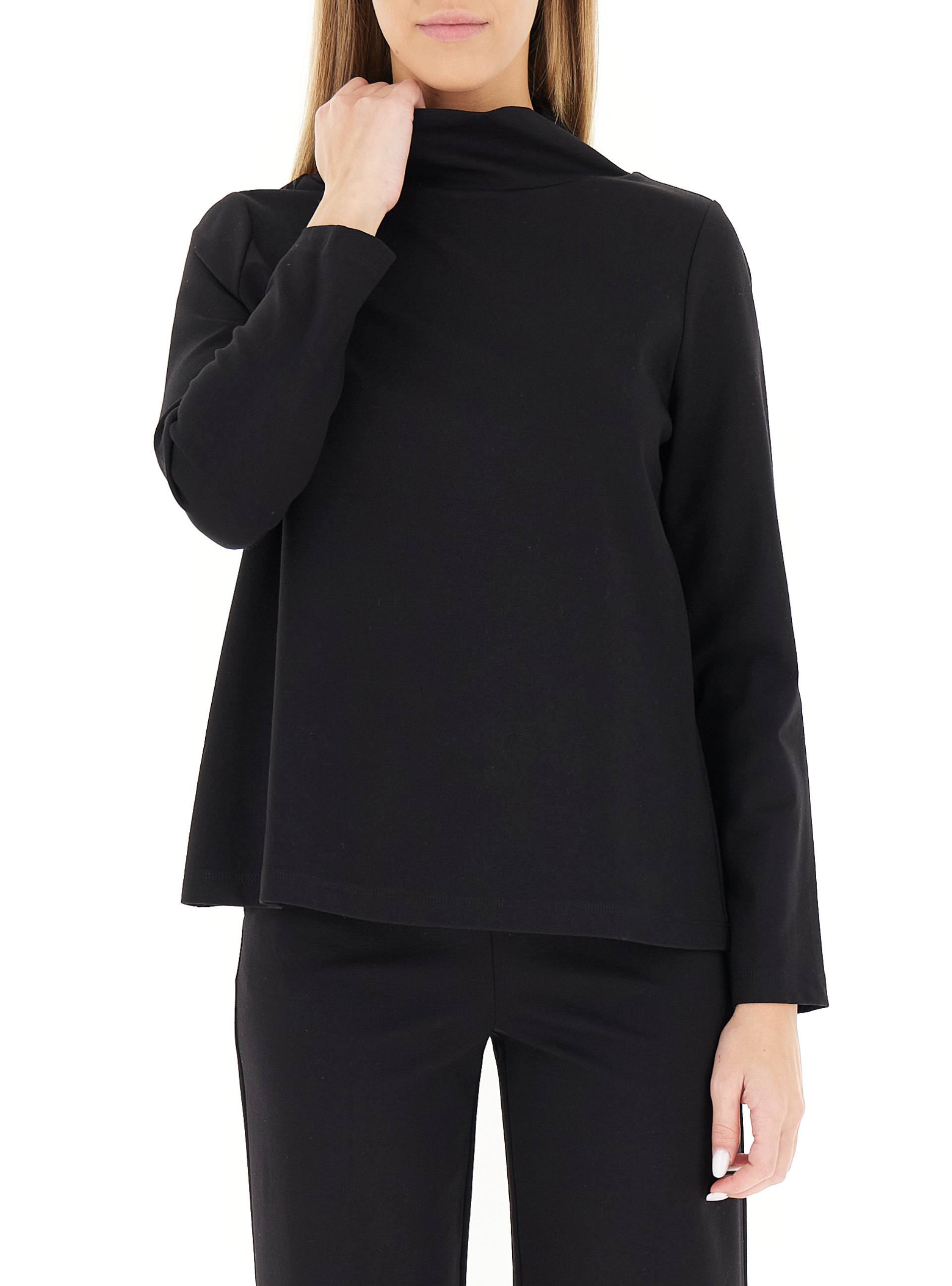 LINKS Lupetto misto viscosa NERO