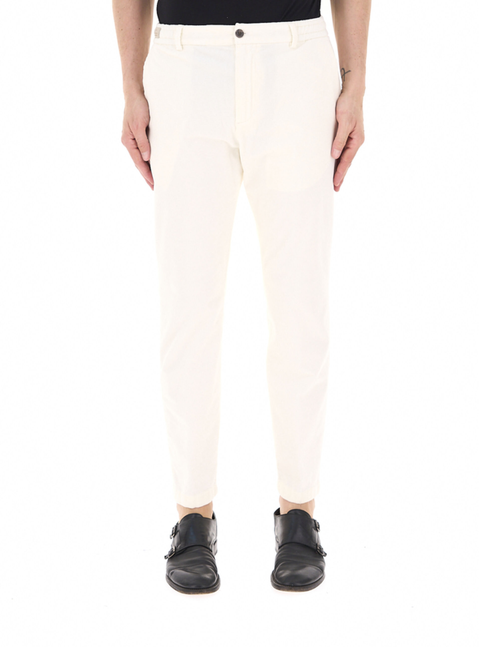 Pantalone in velluto PANNA 48