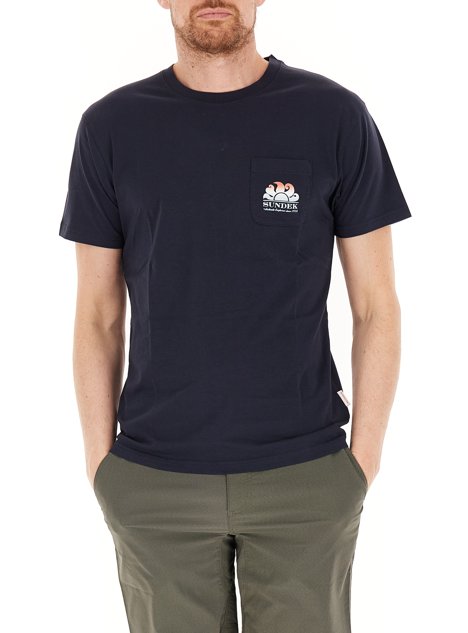 SUNDEK T-shirt girocollo NERO