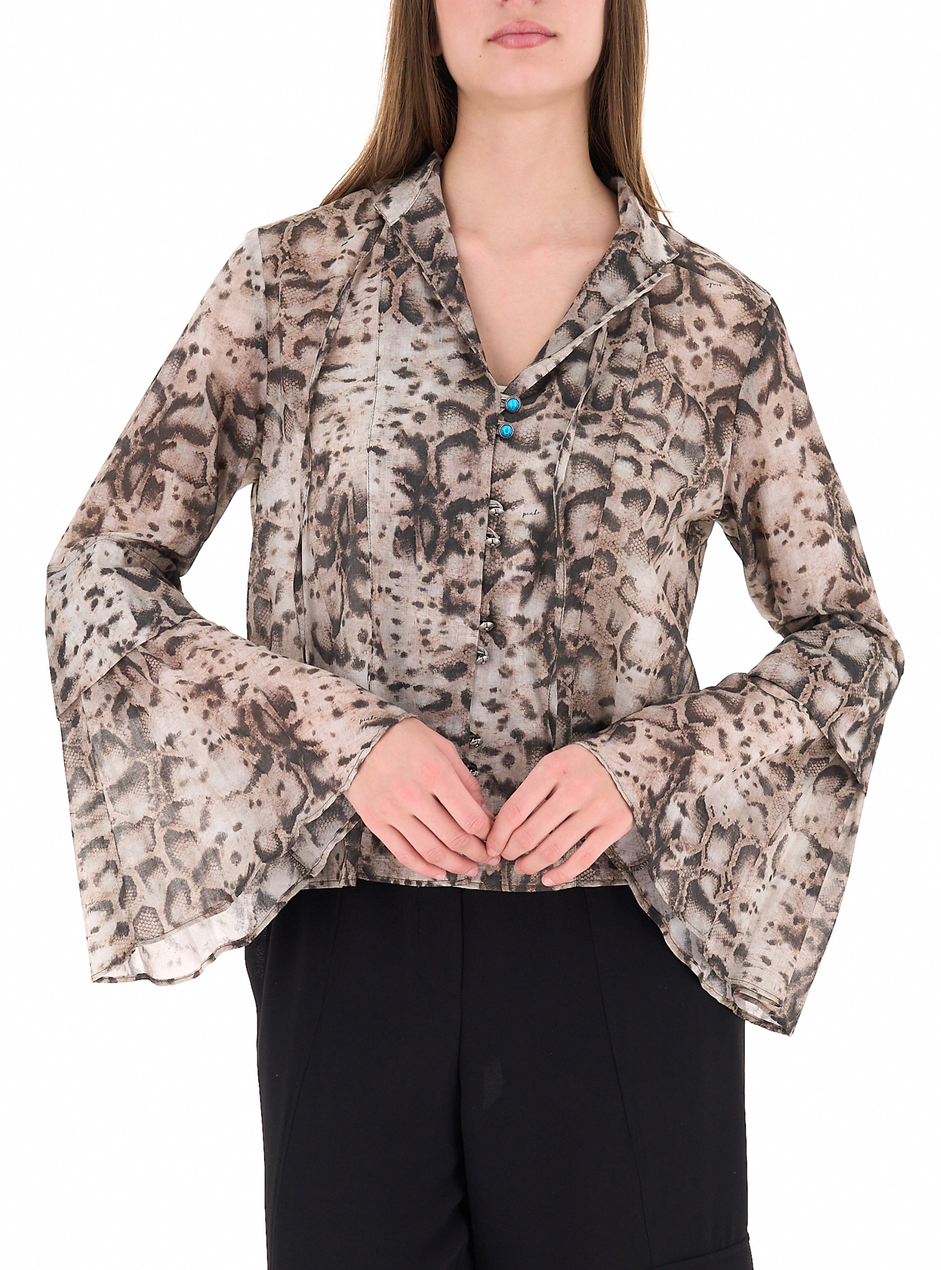 Pinko Blusa in cotone MARRONE