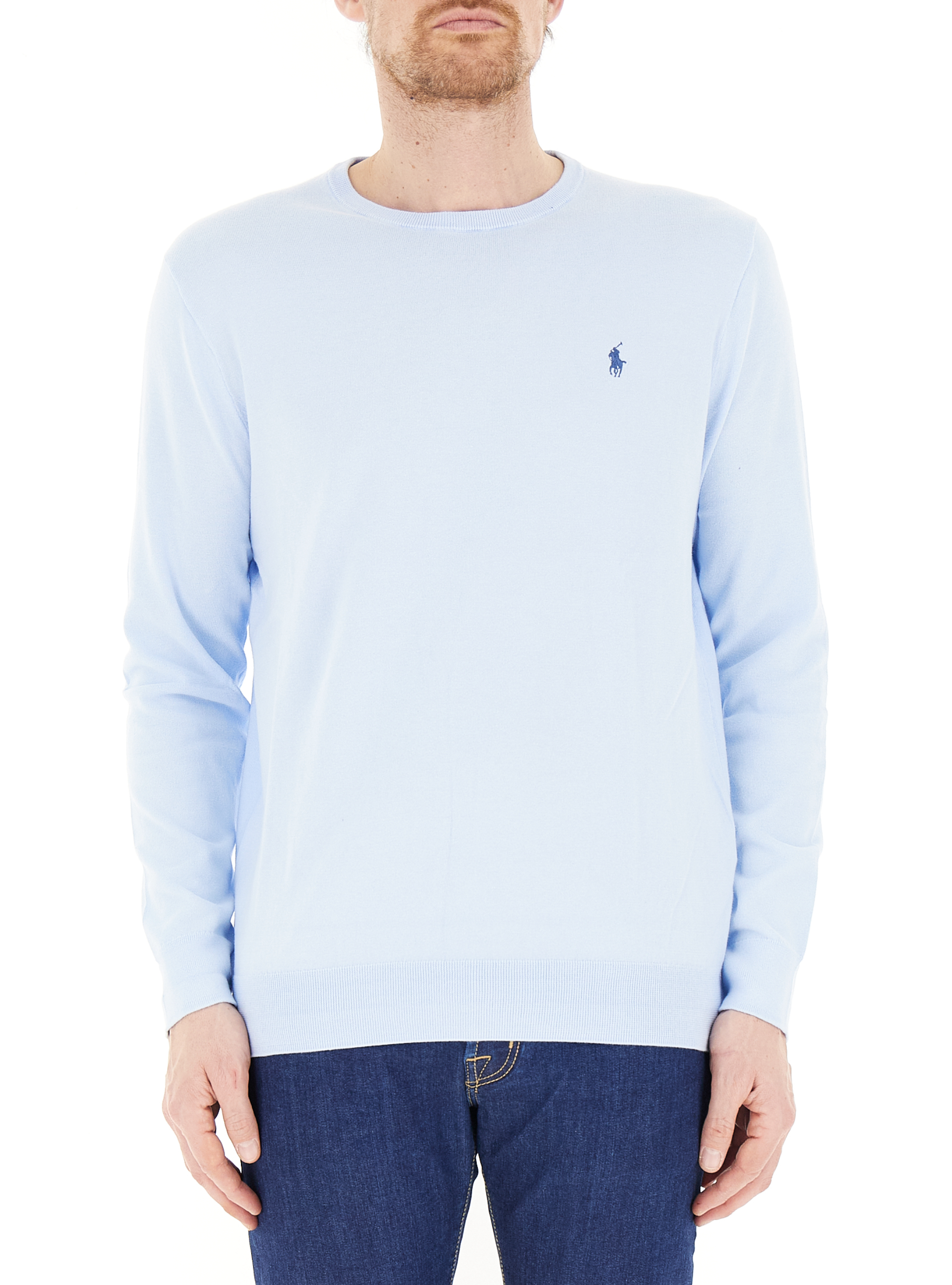 Maglione girocollo POLO AZZURRO CHIARO XL