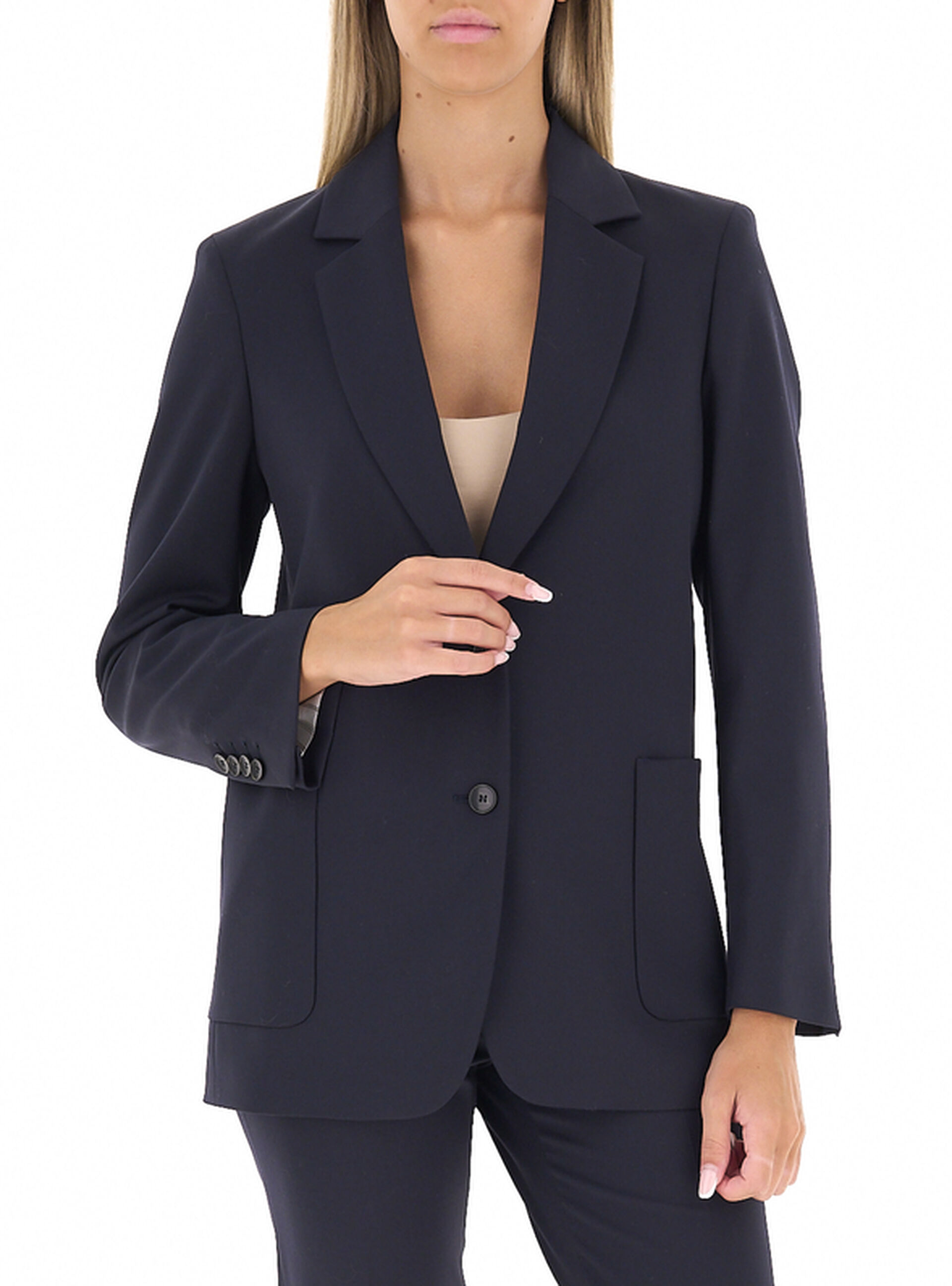Blazer misto lana BLU NOTTE 38