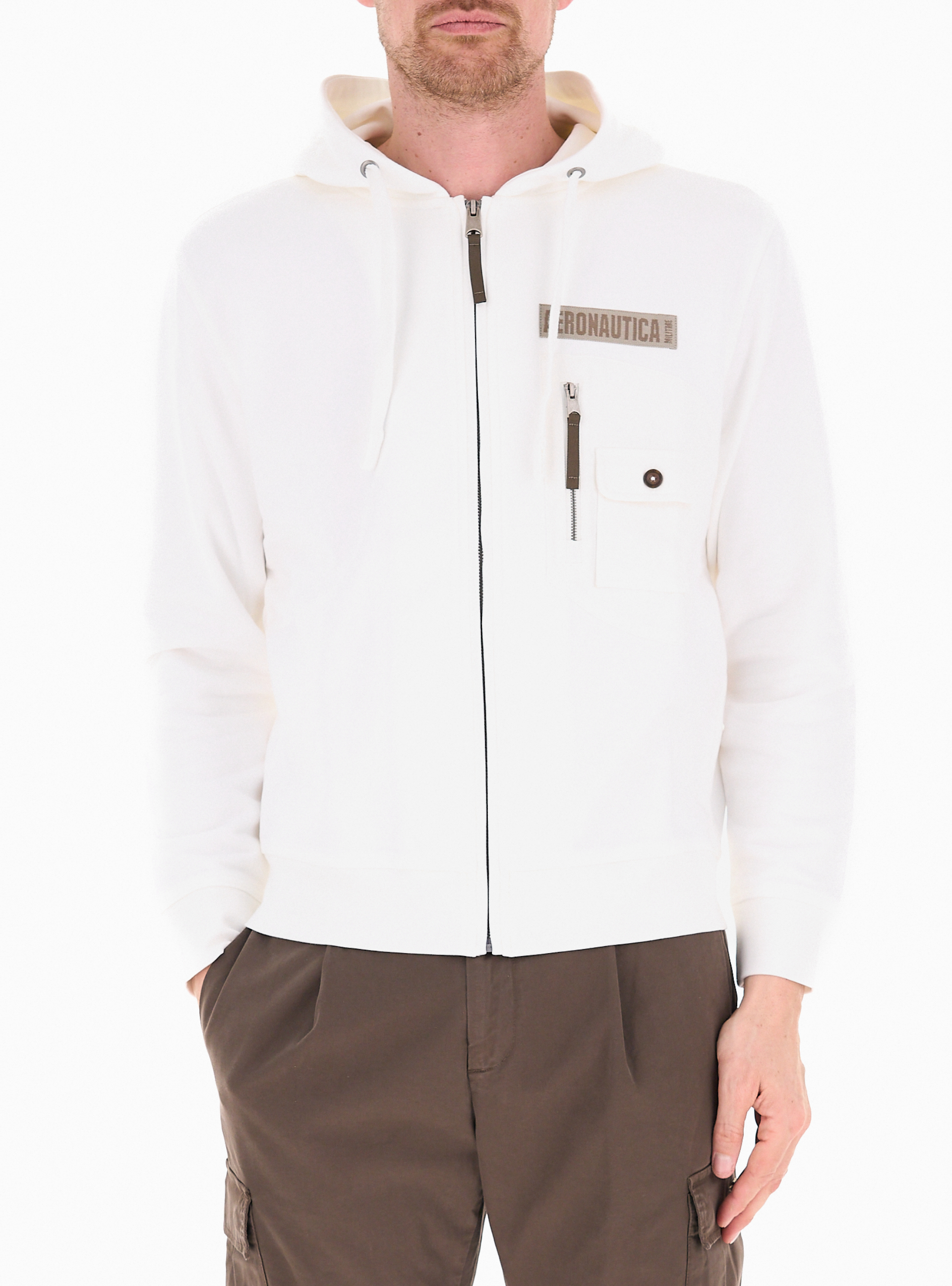 Felpa con zip PANNA XL