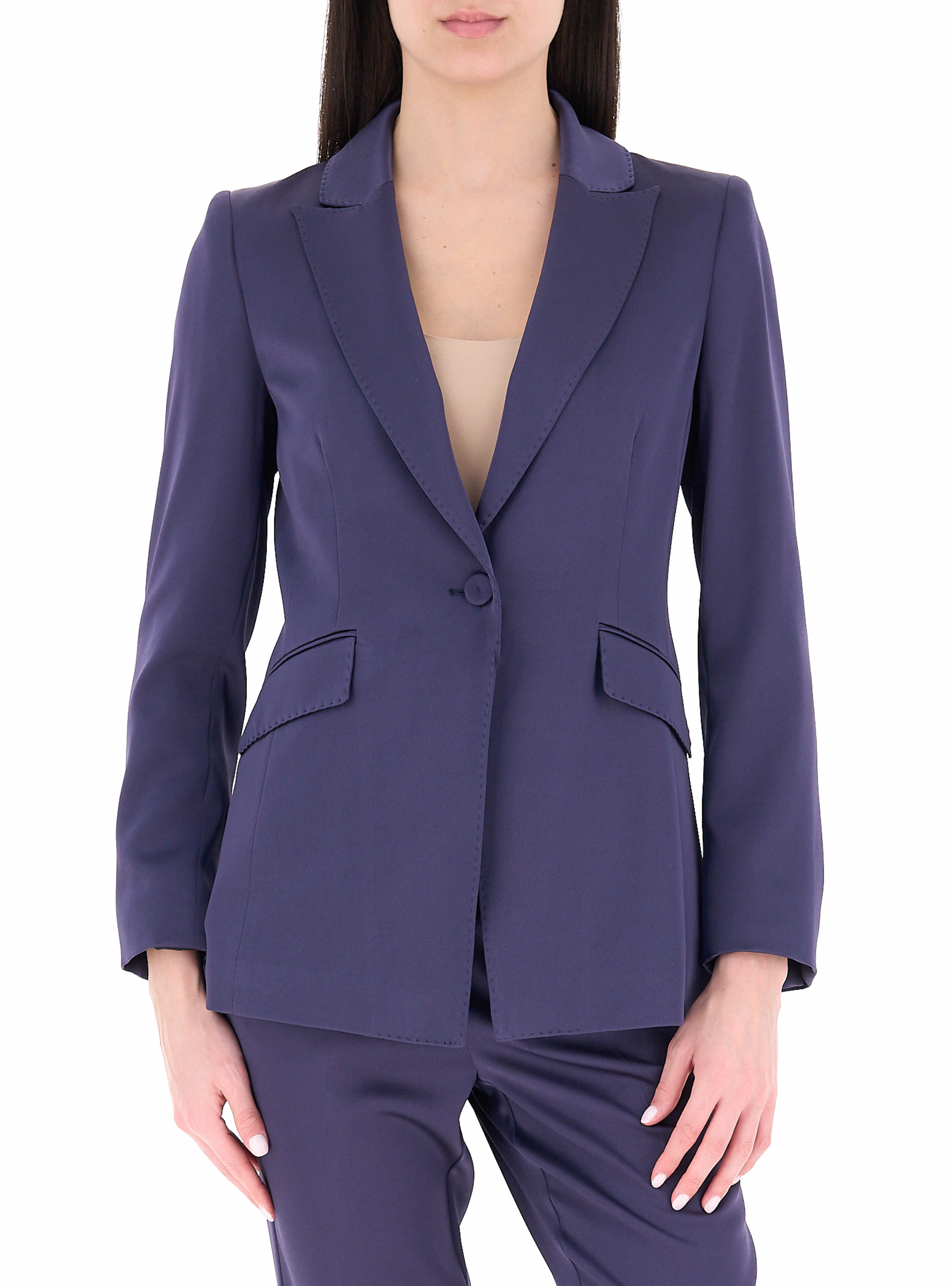 Blazer monopetto BLU OCEANO