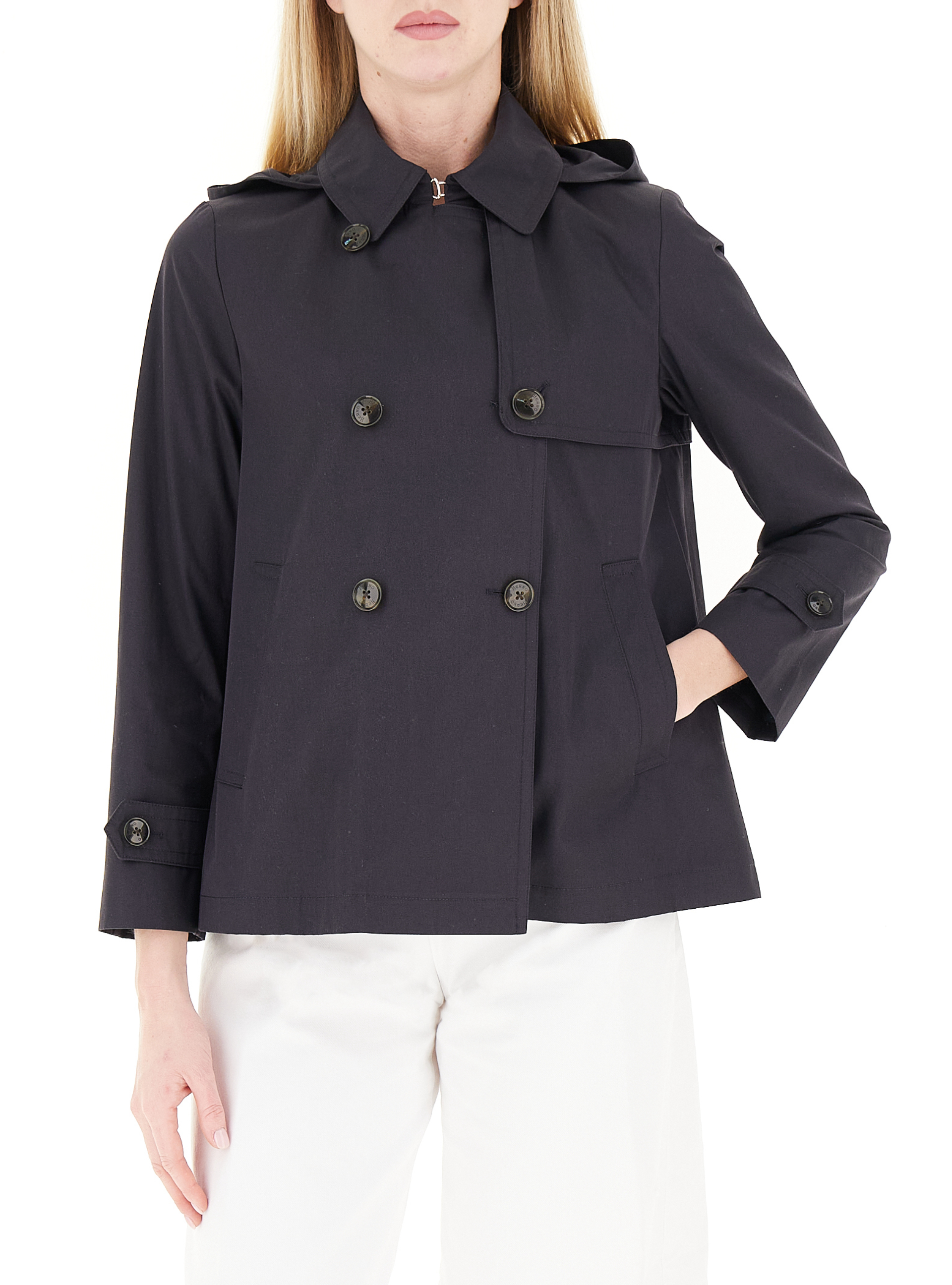 HERNO Trench doppiopetto BLU NOTTE