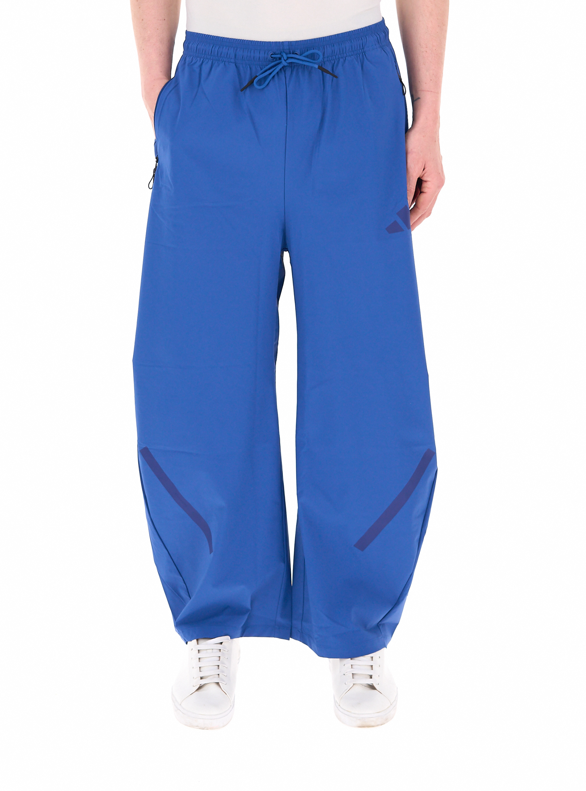 Adidas Pantalone wide leg BLU