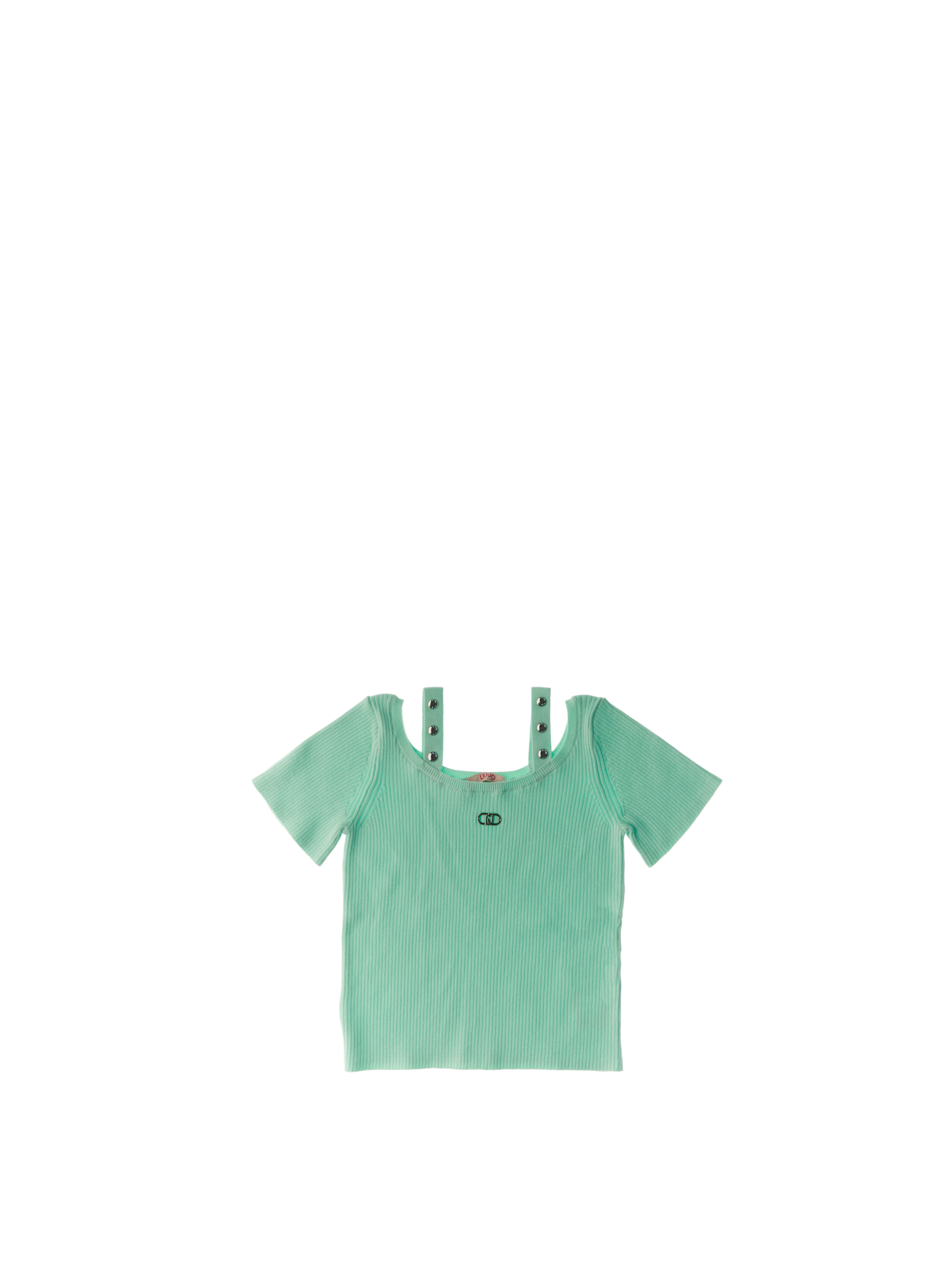 T-shirt in cotone JUNIOR VERDE ACQUA XXS