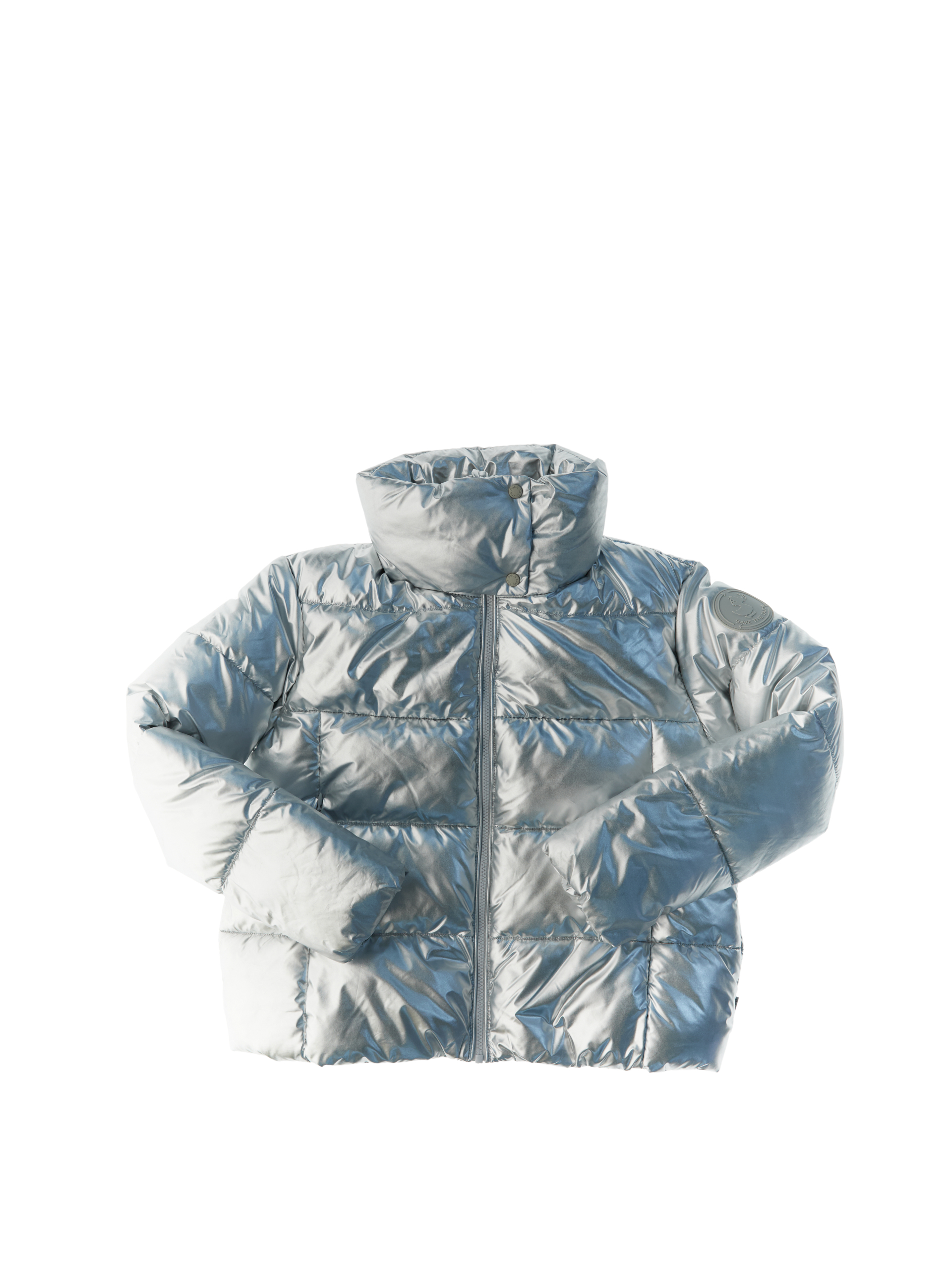 Piumino effetto laminato ARGENTO 16