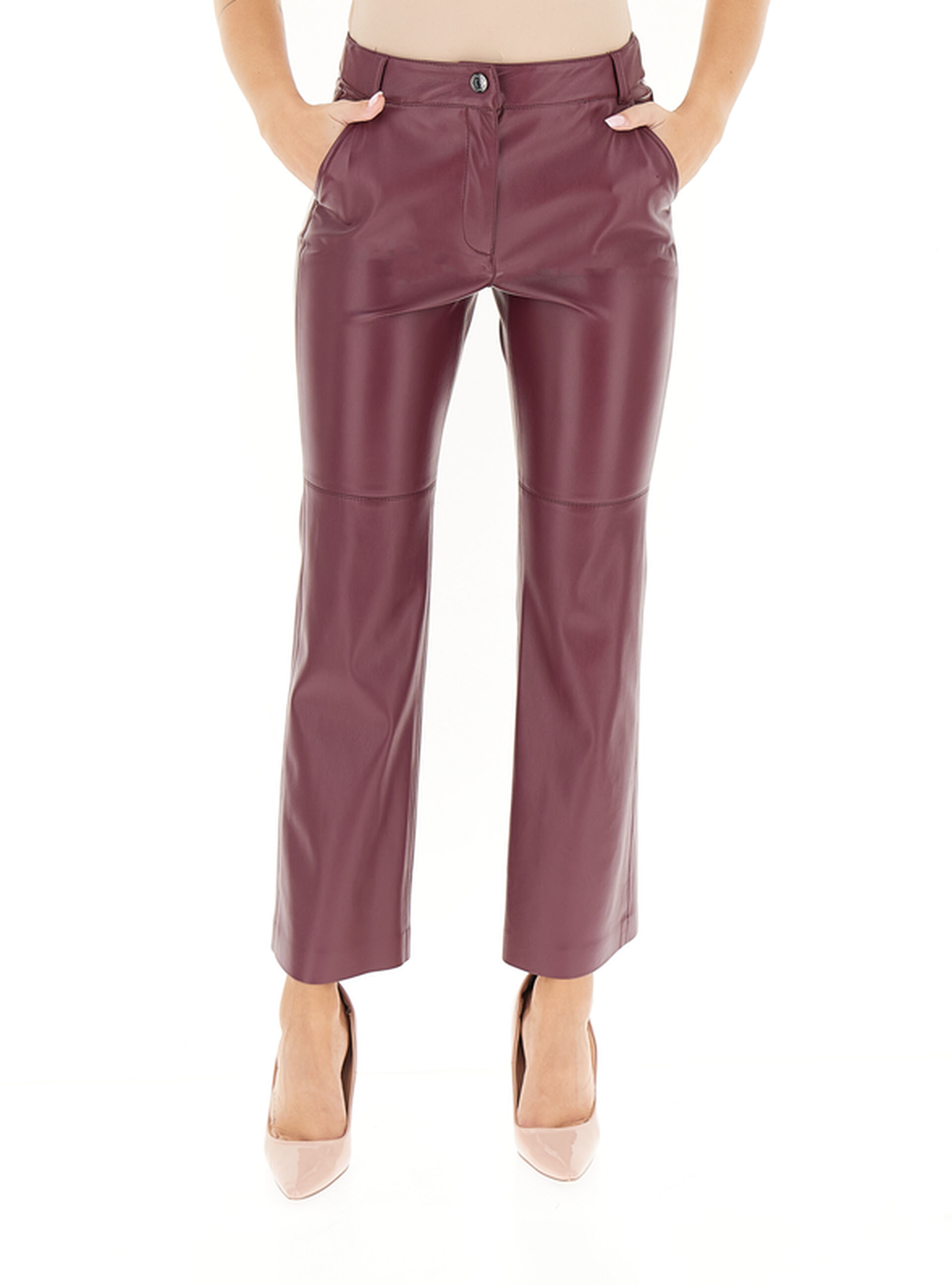 Pantalone in similpelle BORDEAUX