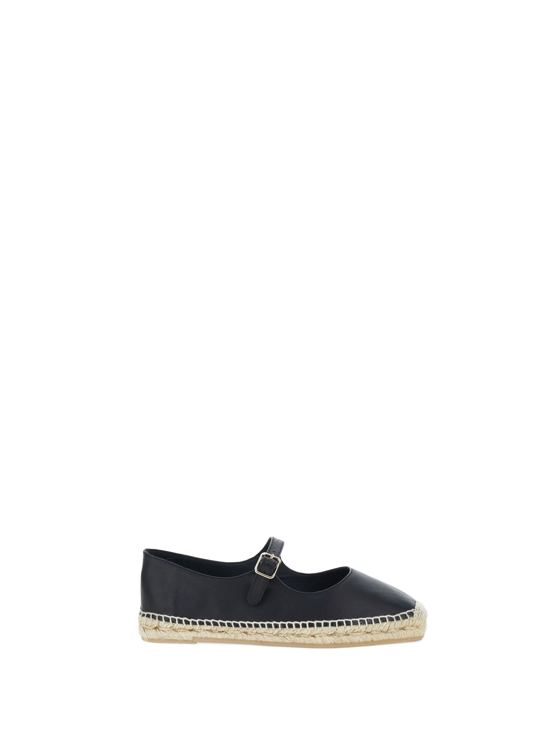 CASTAÑER Espadrillas in pelle NERO