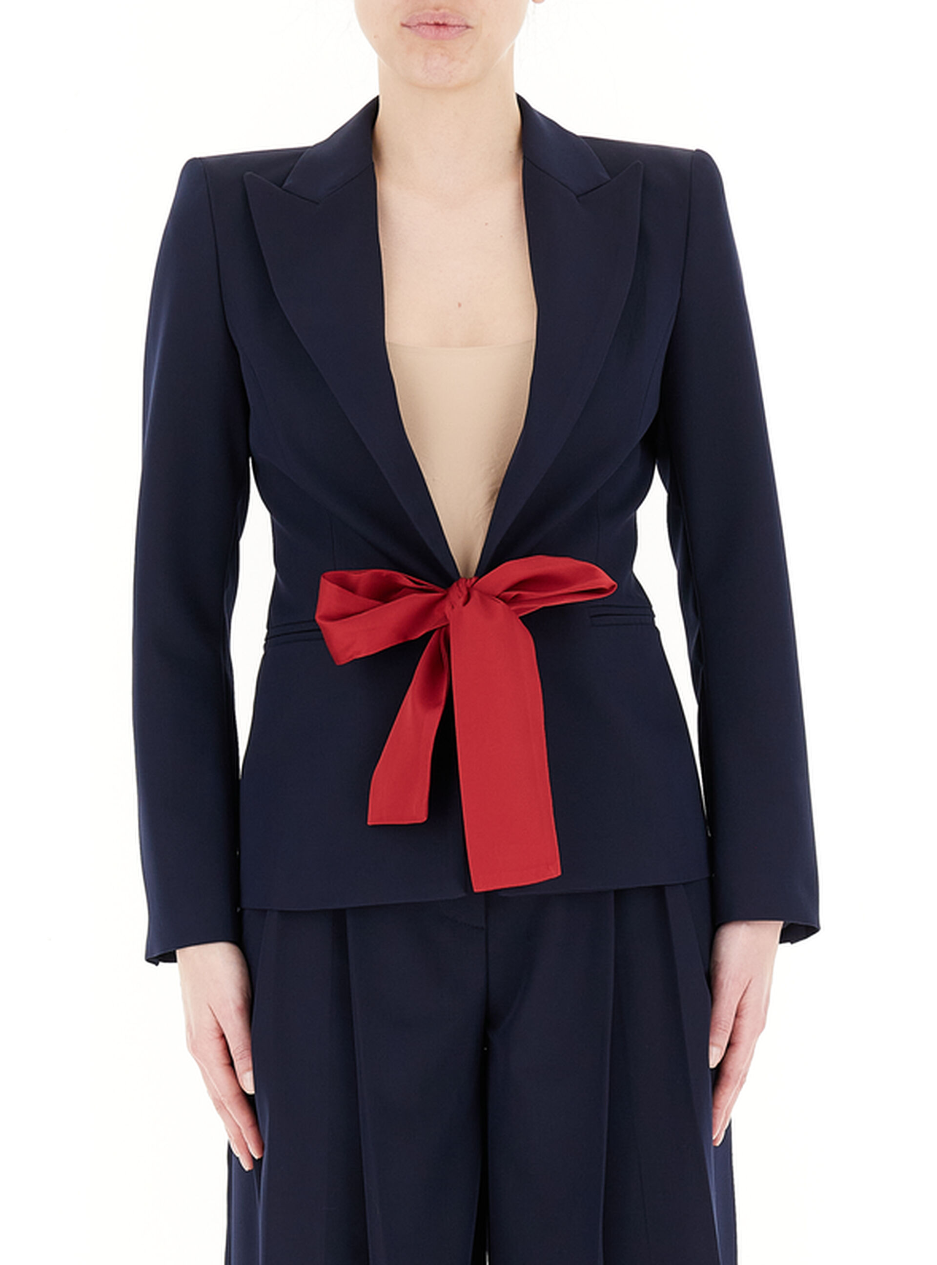 Blazer con fiocco BLU NOTTE L