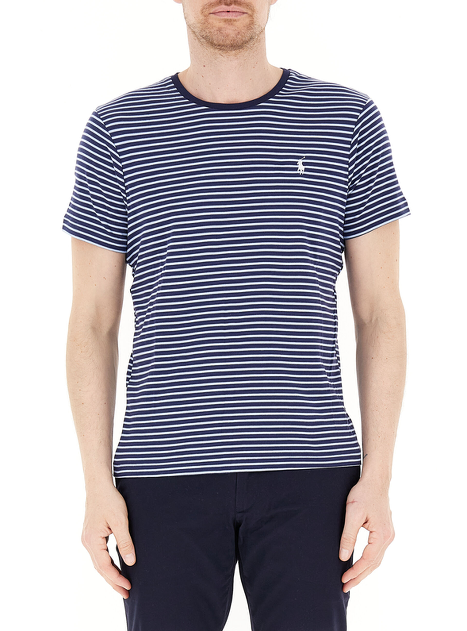 T-shirt girocollo POLO BLU SCURO L