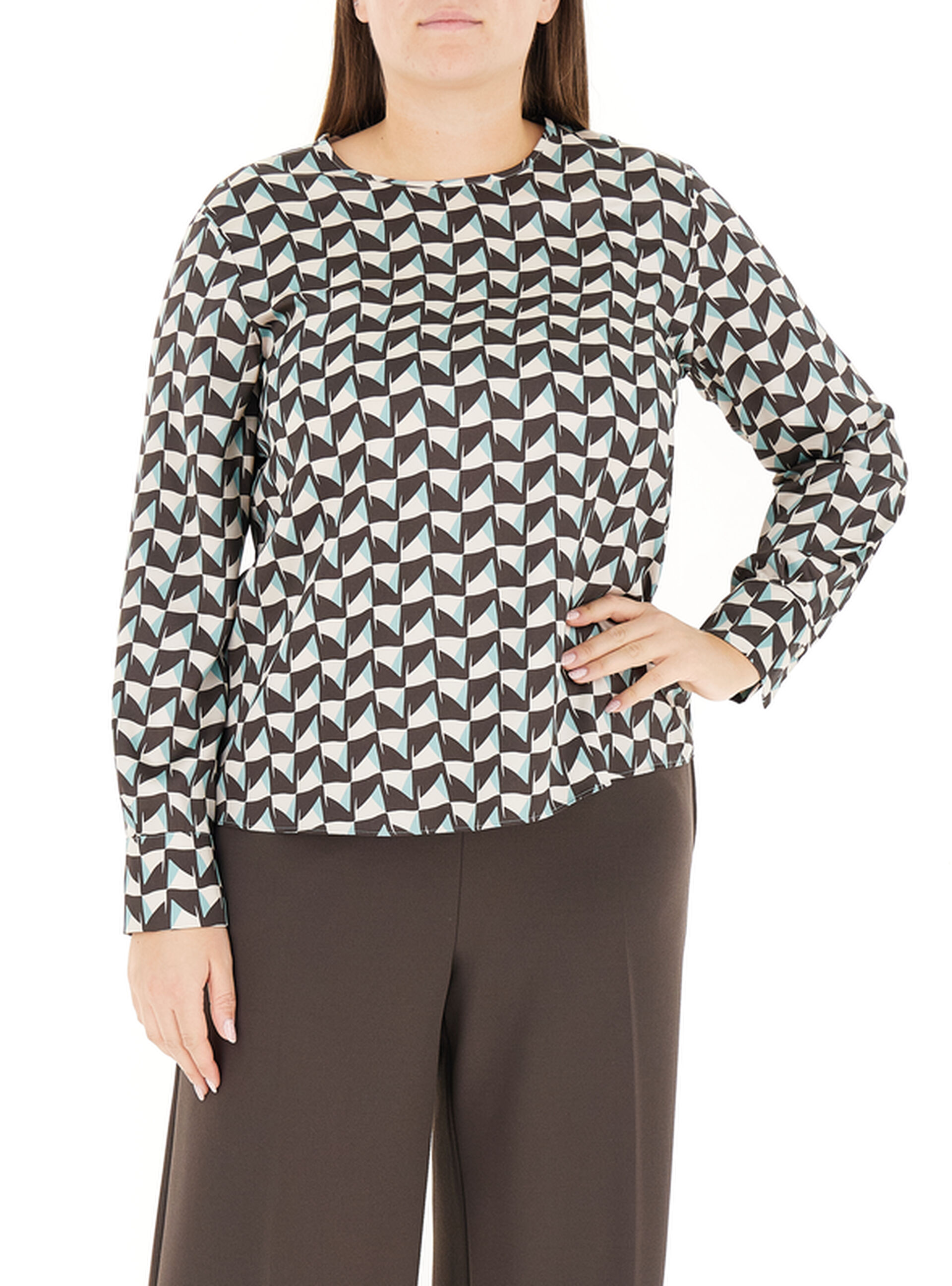 Blusa girocollo TESTA DI MORO 21