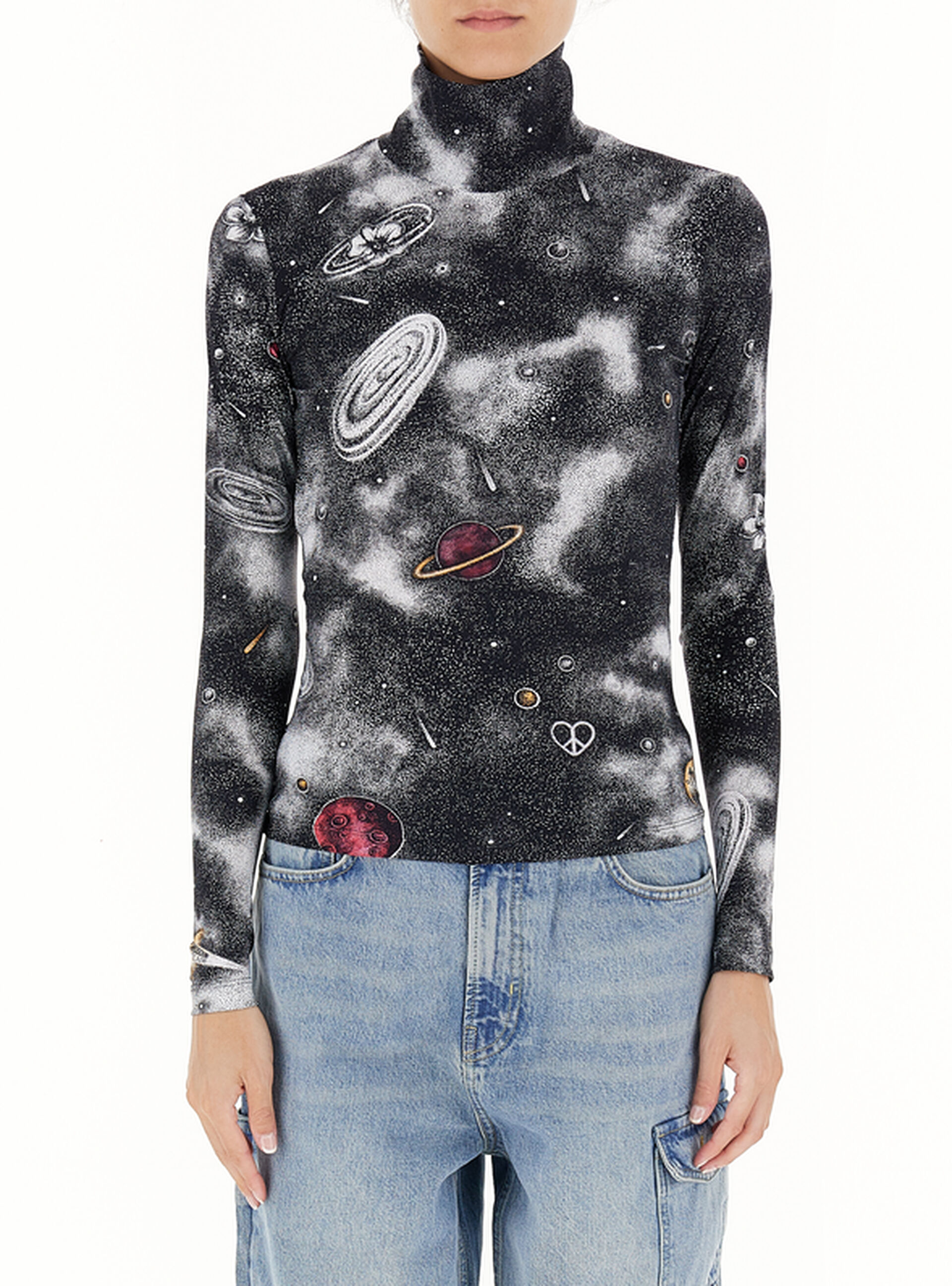 Maglia elasticizzata JEANS NERO