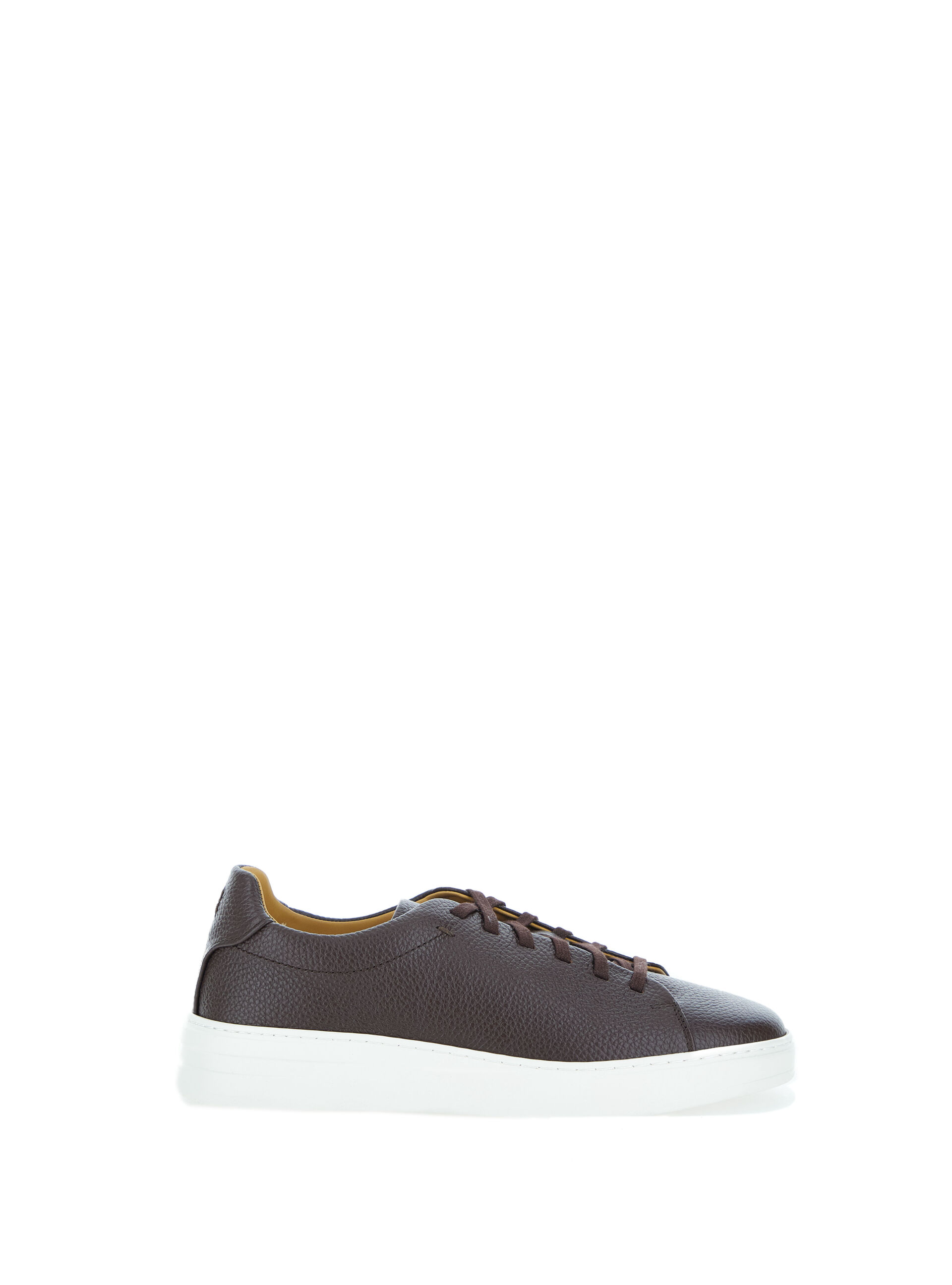 Sneakers in pelle TABACCO