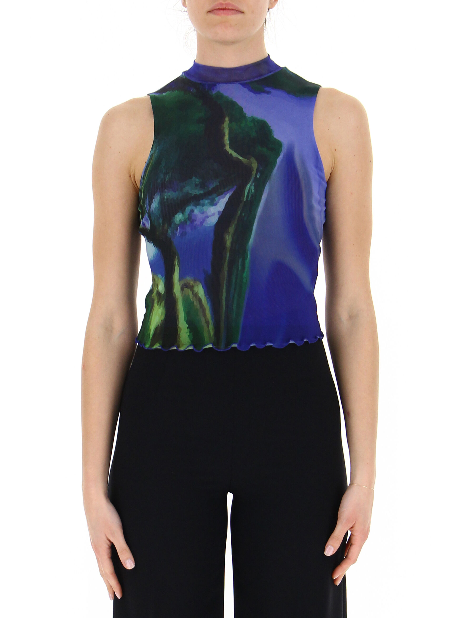 Desigual Top in retina BLU