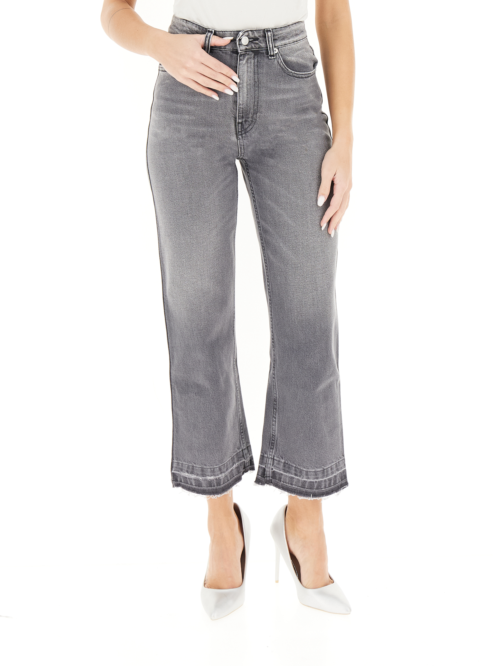 Jeans straight leg GRIGIO XS